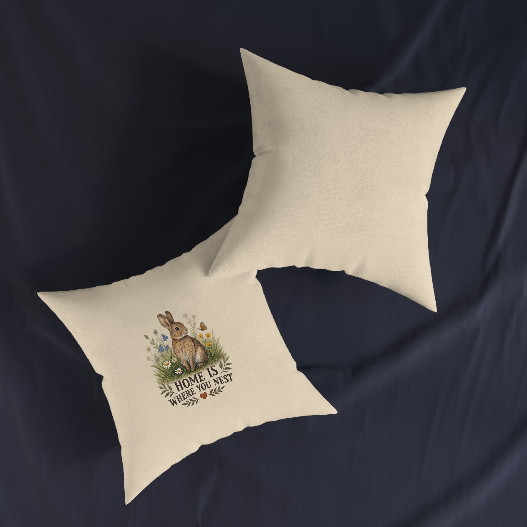 Square Cushion – Home Is Where You Nest | Bird Lover Cushion