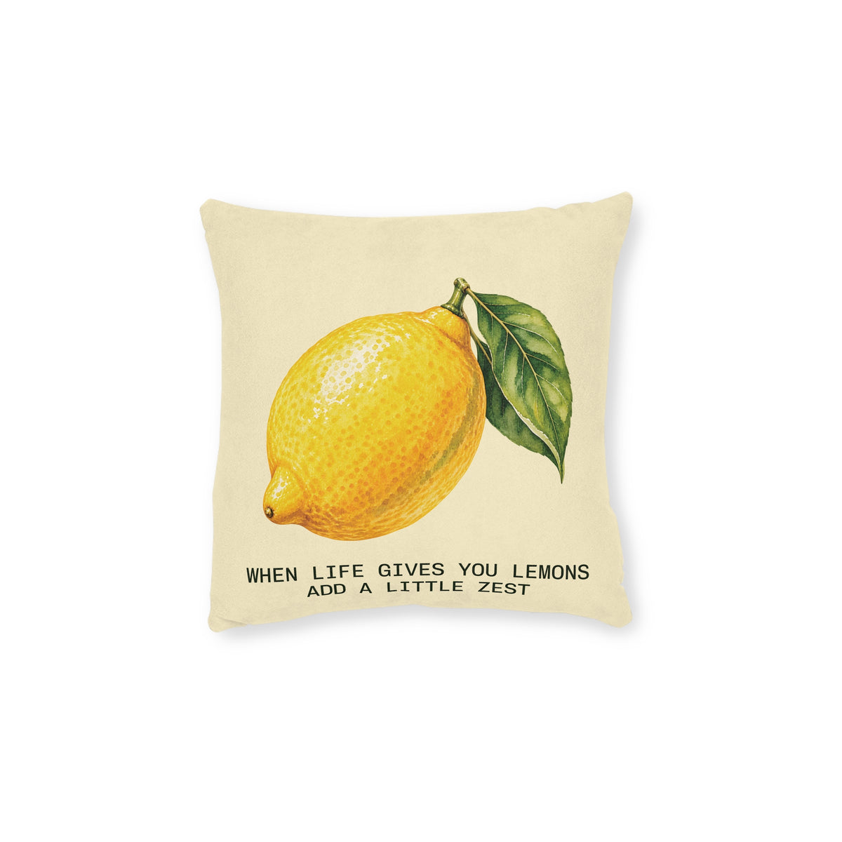 Square Cushion – Lemon | When Life Gives You Lemons, Add a Little Zest