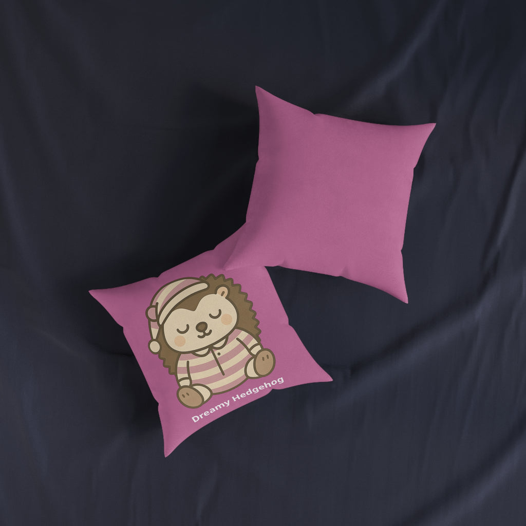 Square Cushion - Dreamy Hedgehog - The Woodland Dreamers