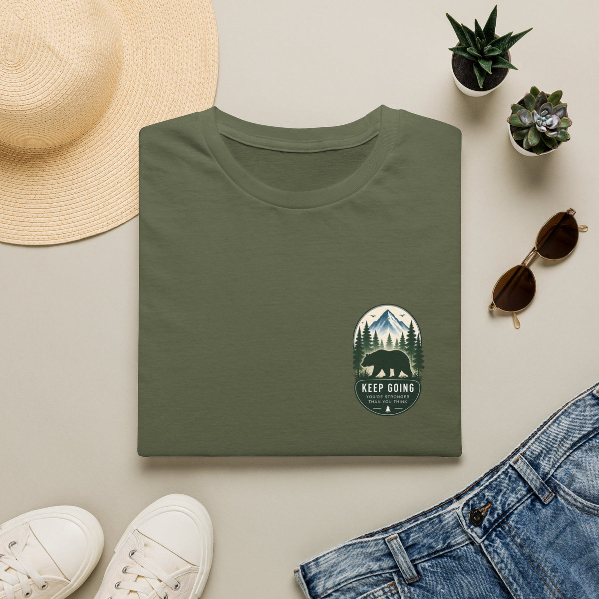 Unisex T-Shirt - Keep Going - You're Stronger Than You Think