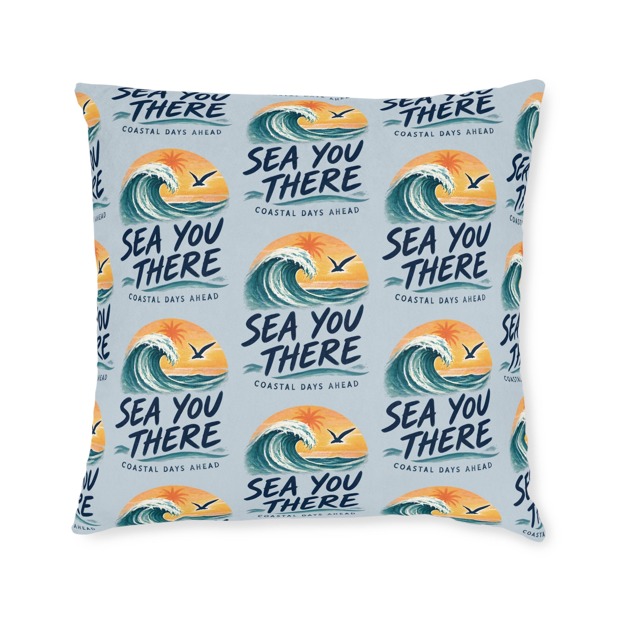 Square Cushion – Sea You There | Coastal & Seaside Cushion