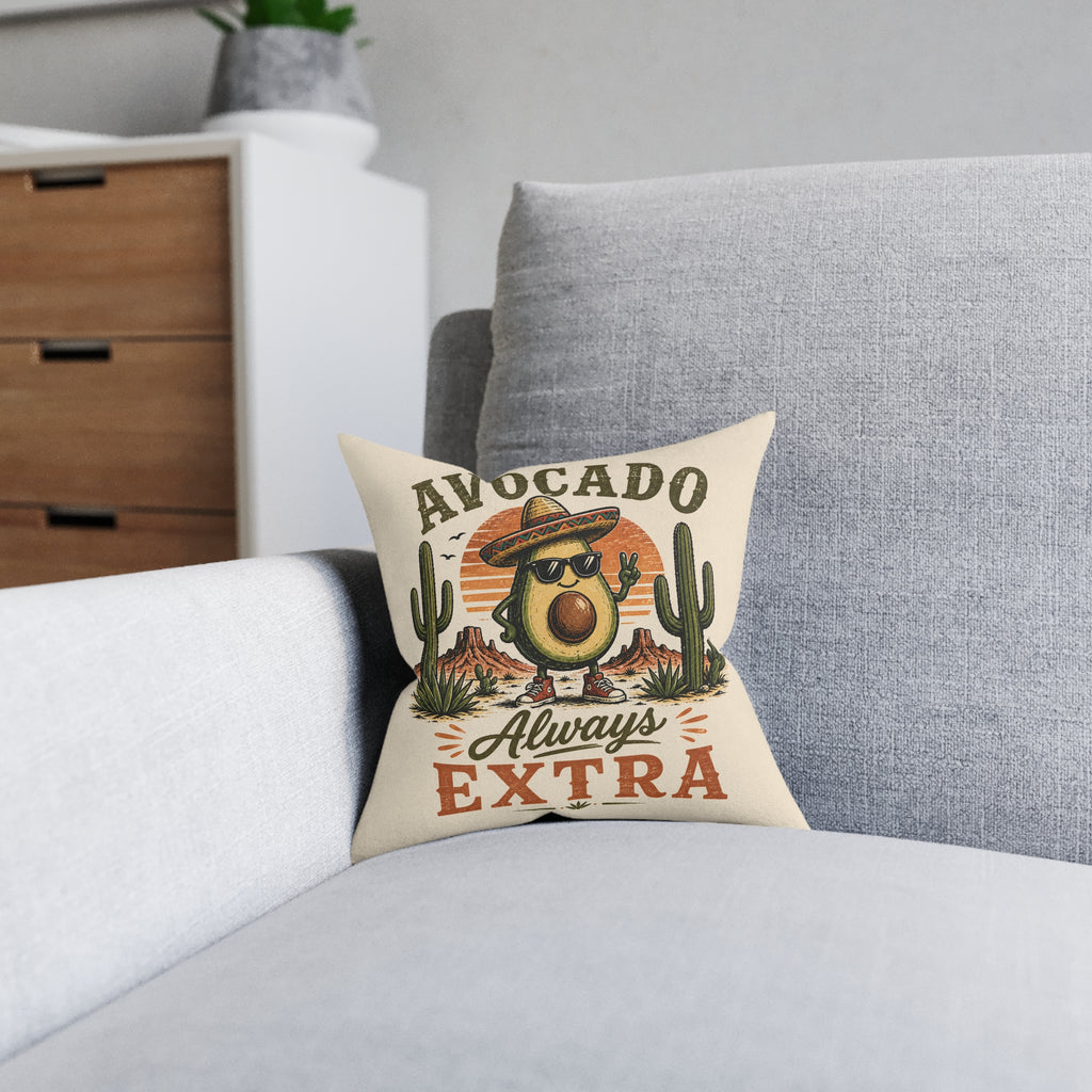 Square Cushion - Avocado Always Extra