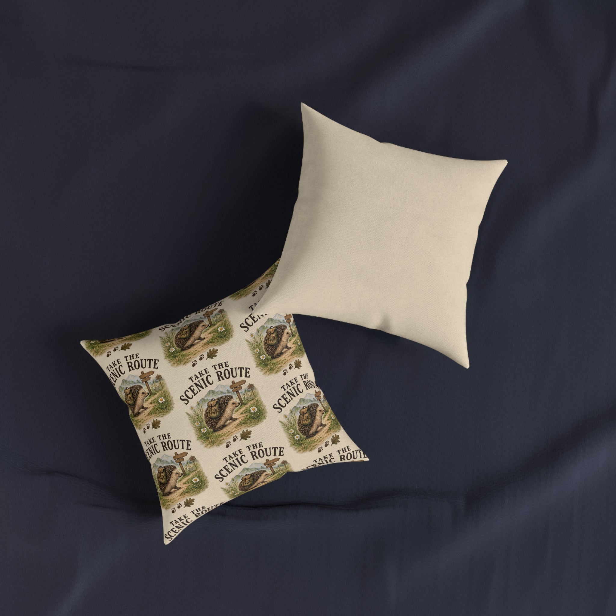Square Cushion – Take the Scenic Route | Hiking & Outdoor Cushion