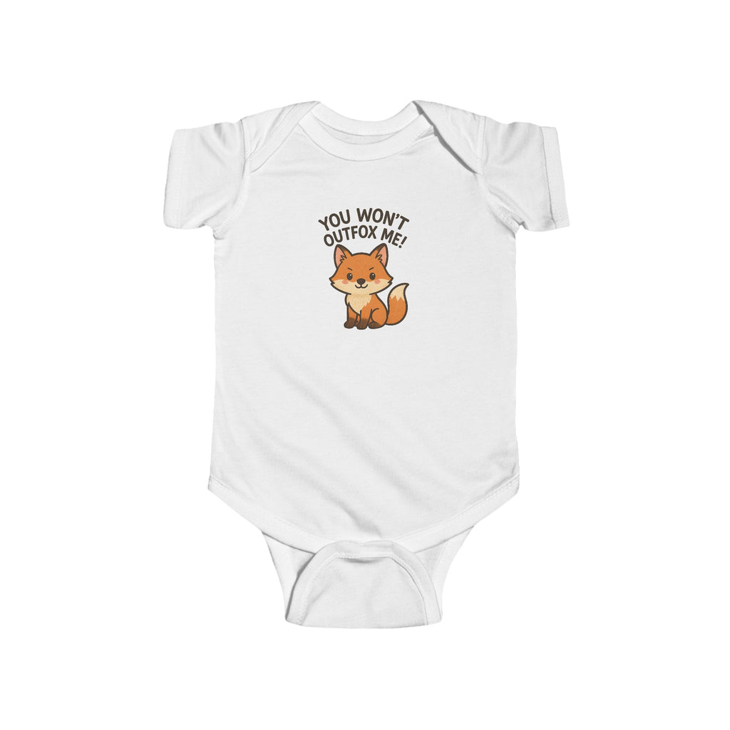 Babygrow - "You Won't Outfox Me!" Cute Fox Baby Onesie