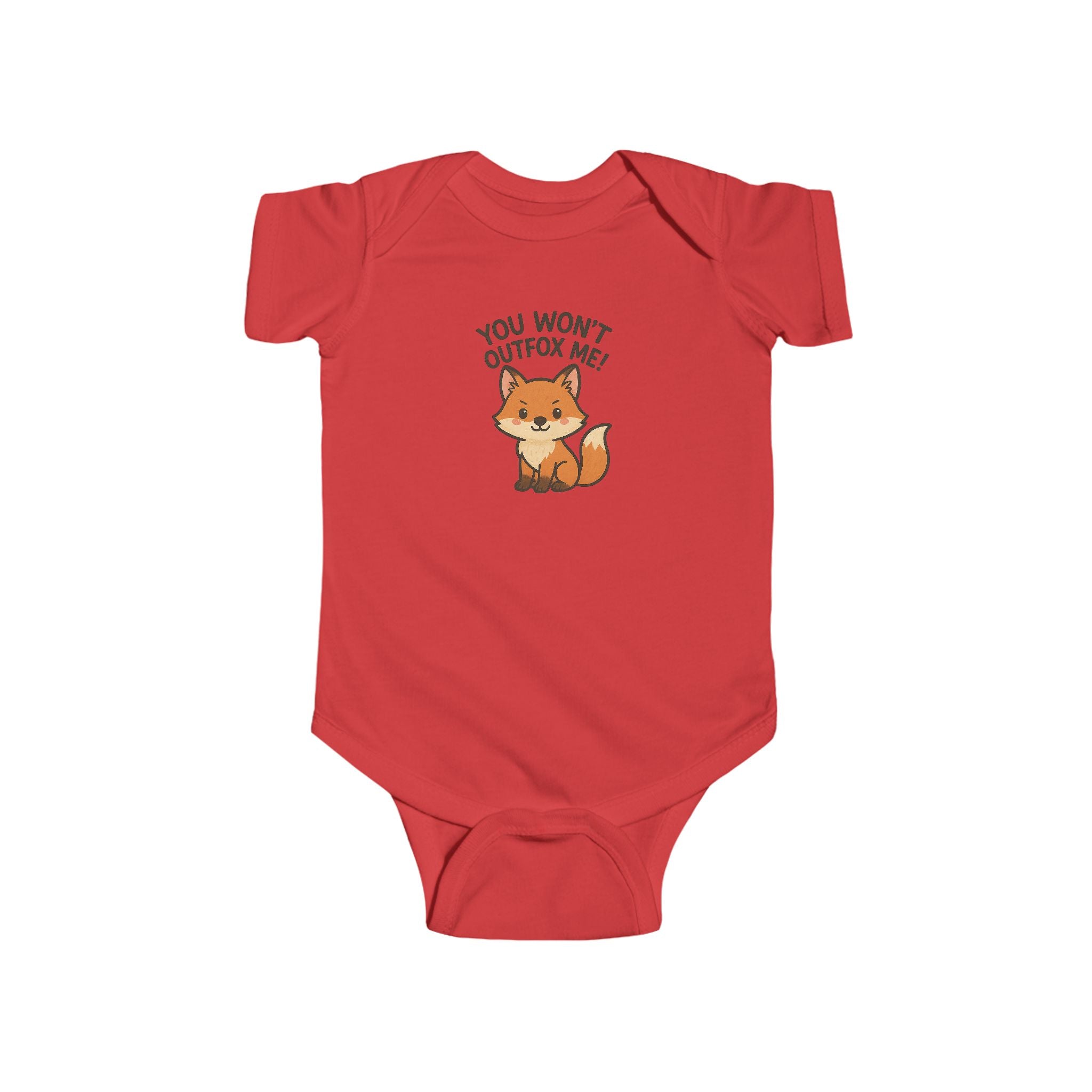 Babygrow - "You Won't Outfox Me!" Cute Fox Baby Onesie
