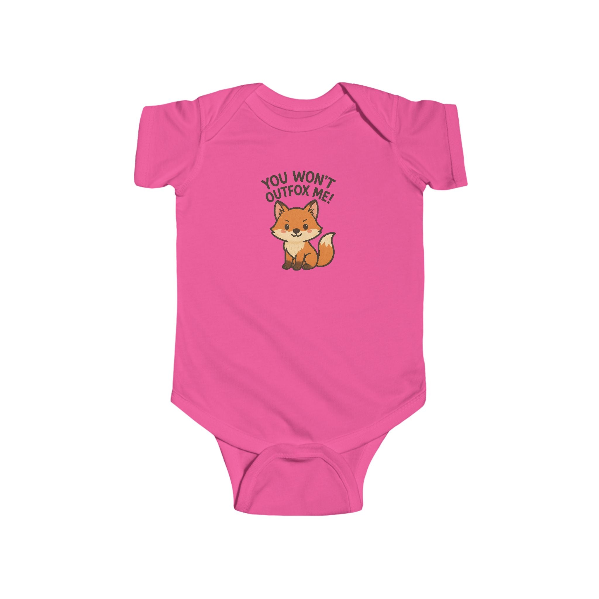Babygrow - "You Won't Outfox Me!" Cute Fox Baby Onesie
