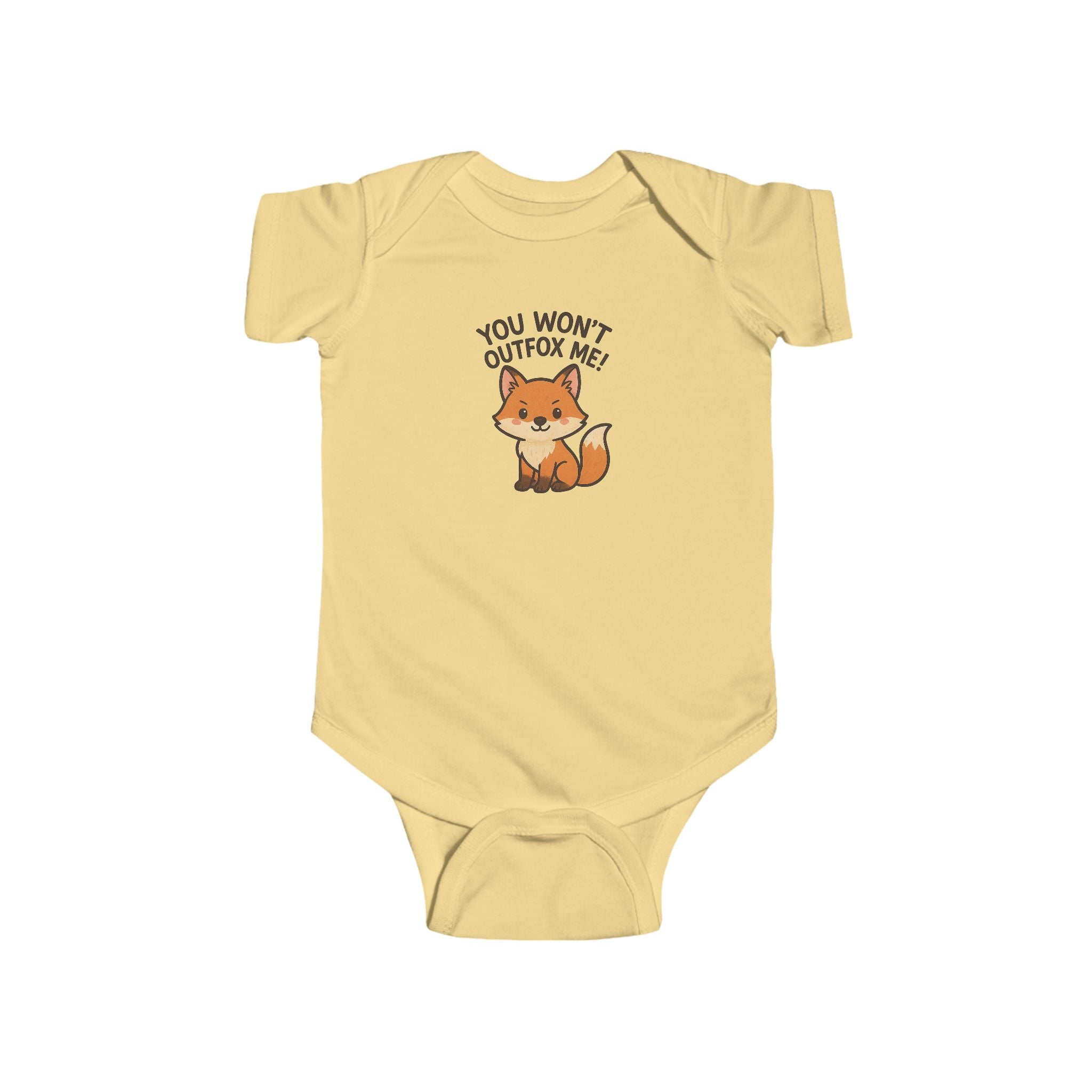 Babygrow - "You Won't Outfox Me!" Cute Fox Baby Onesie
