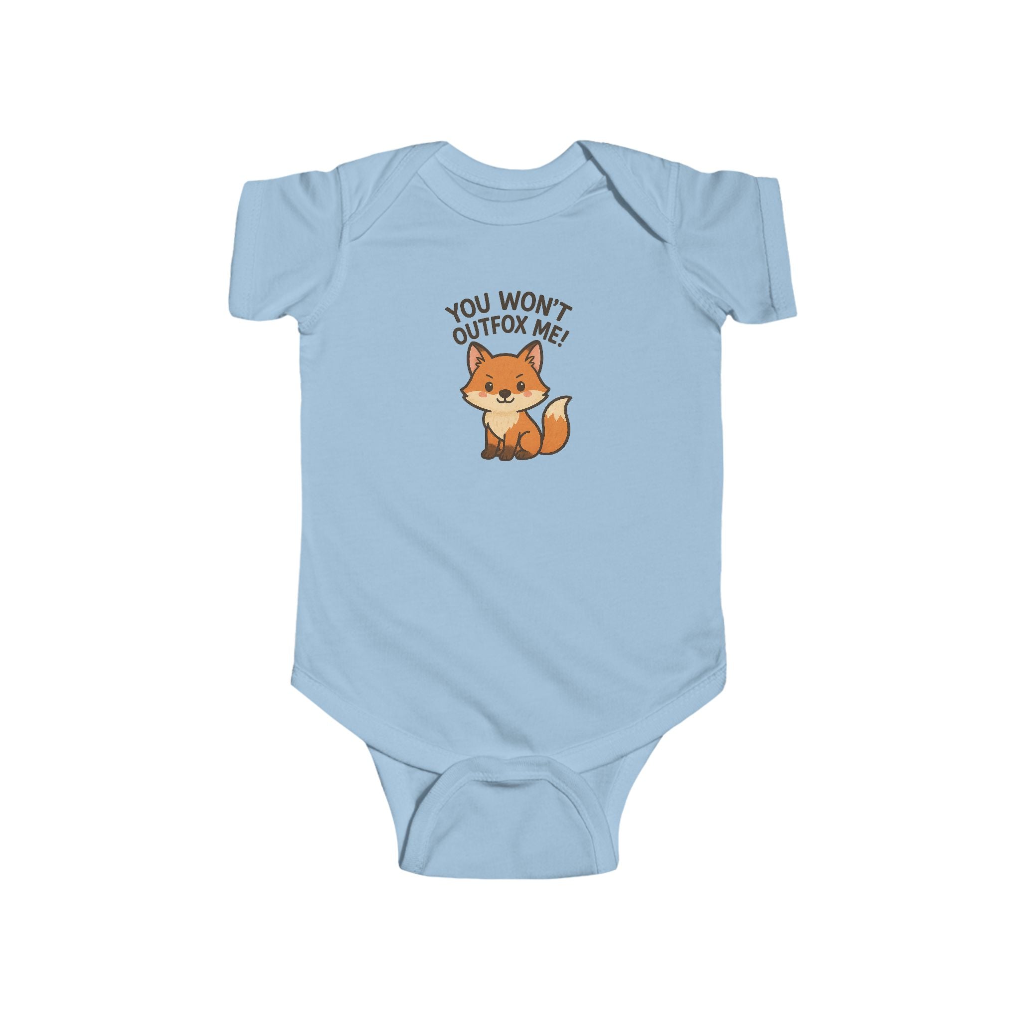 Babygrow - "You Won't Outfox Me!" Cute Fox Baby Onesie