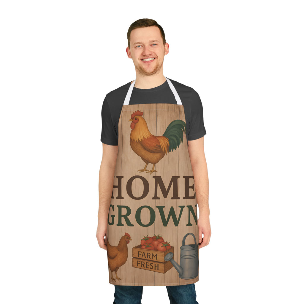 Kitchen Apron - Home Grown Farm Fresh Design