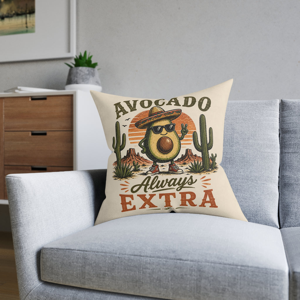 Square Cushion - Avocado Always Extra