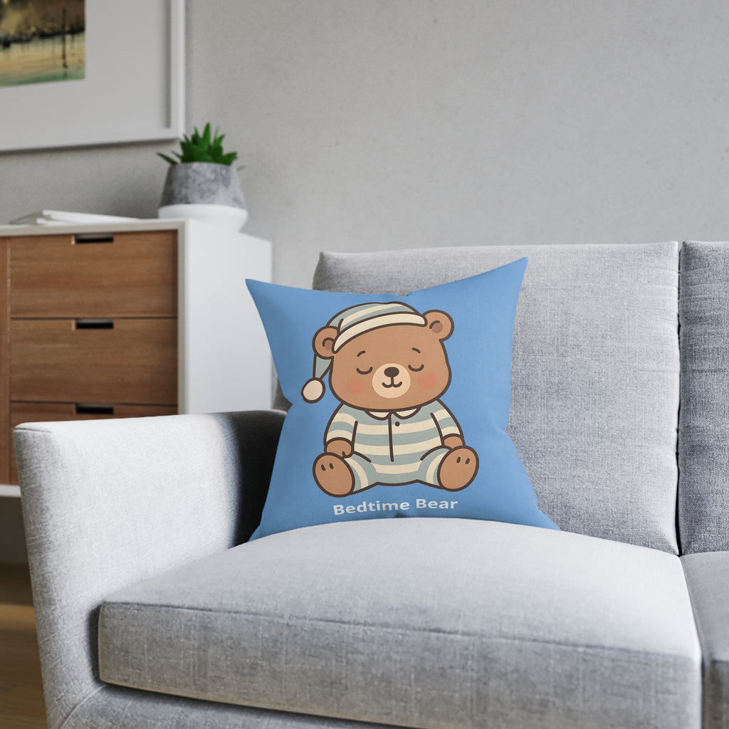 Square Cushion - Bedtime Bear Design