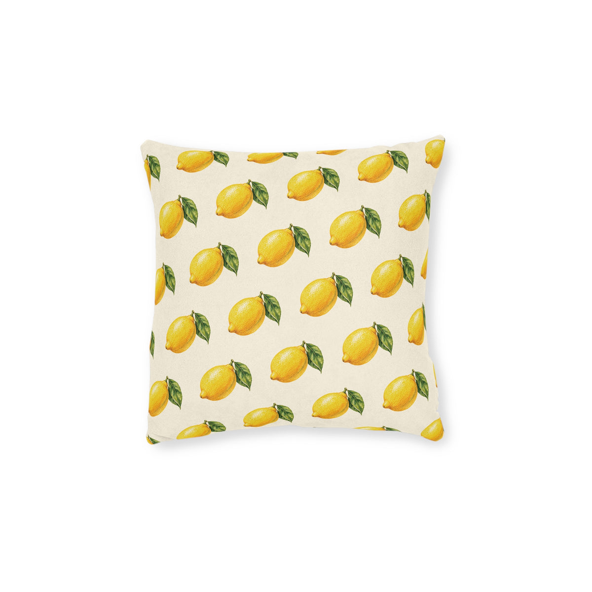 Square Cushion – Lemon Pattern | Fruit & Summer Home Decor