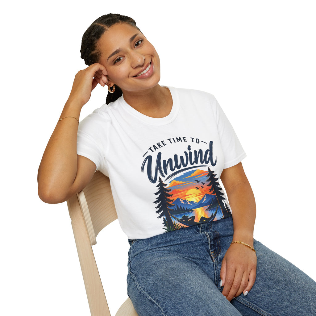 Unisex T-Shirt – Take Time to Unwind | Relaxed Lifestyle T-Shirt