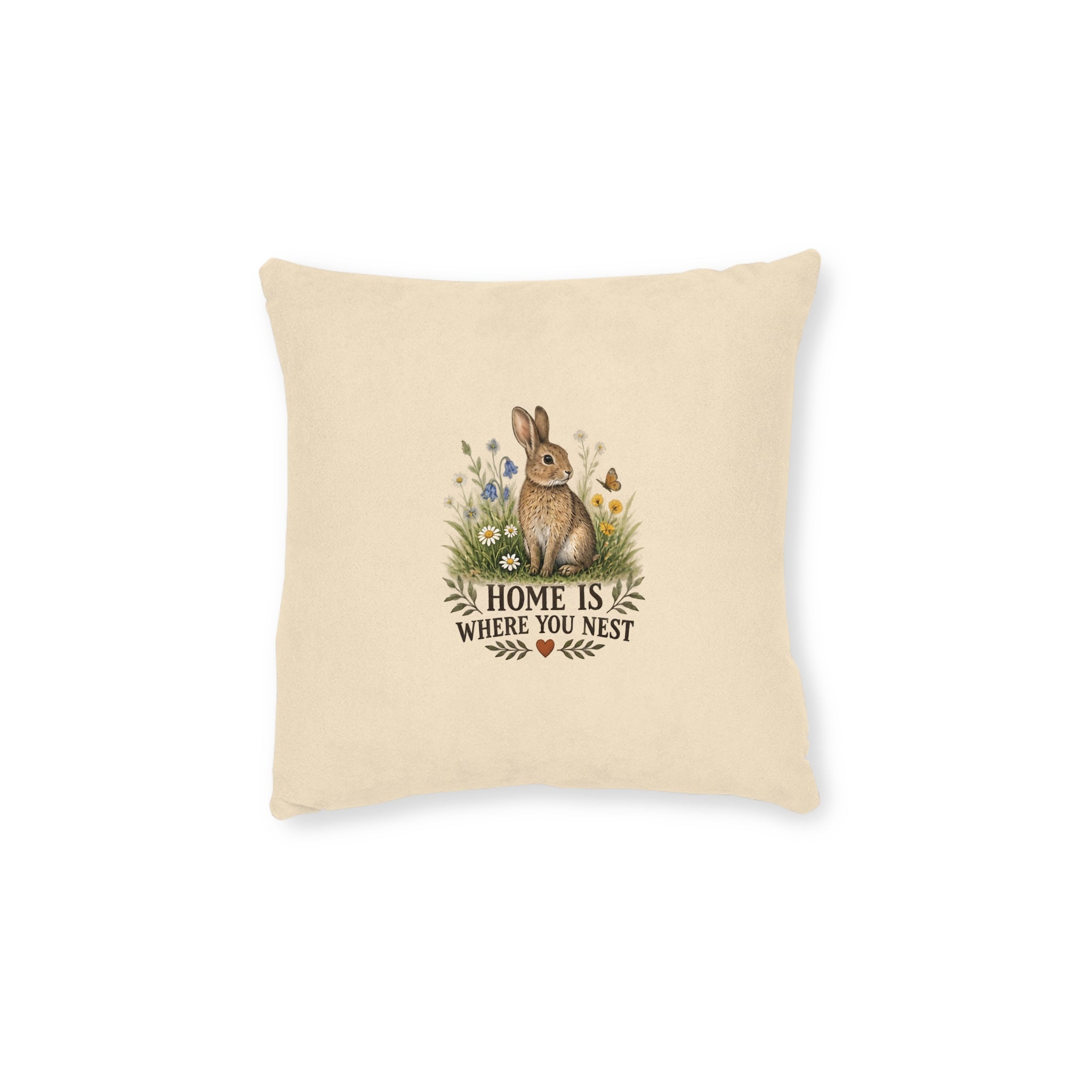 Square Cushion – Home Is Where You Nest | Bird Lover Cushion