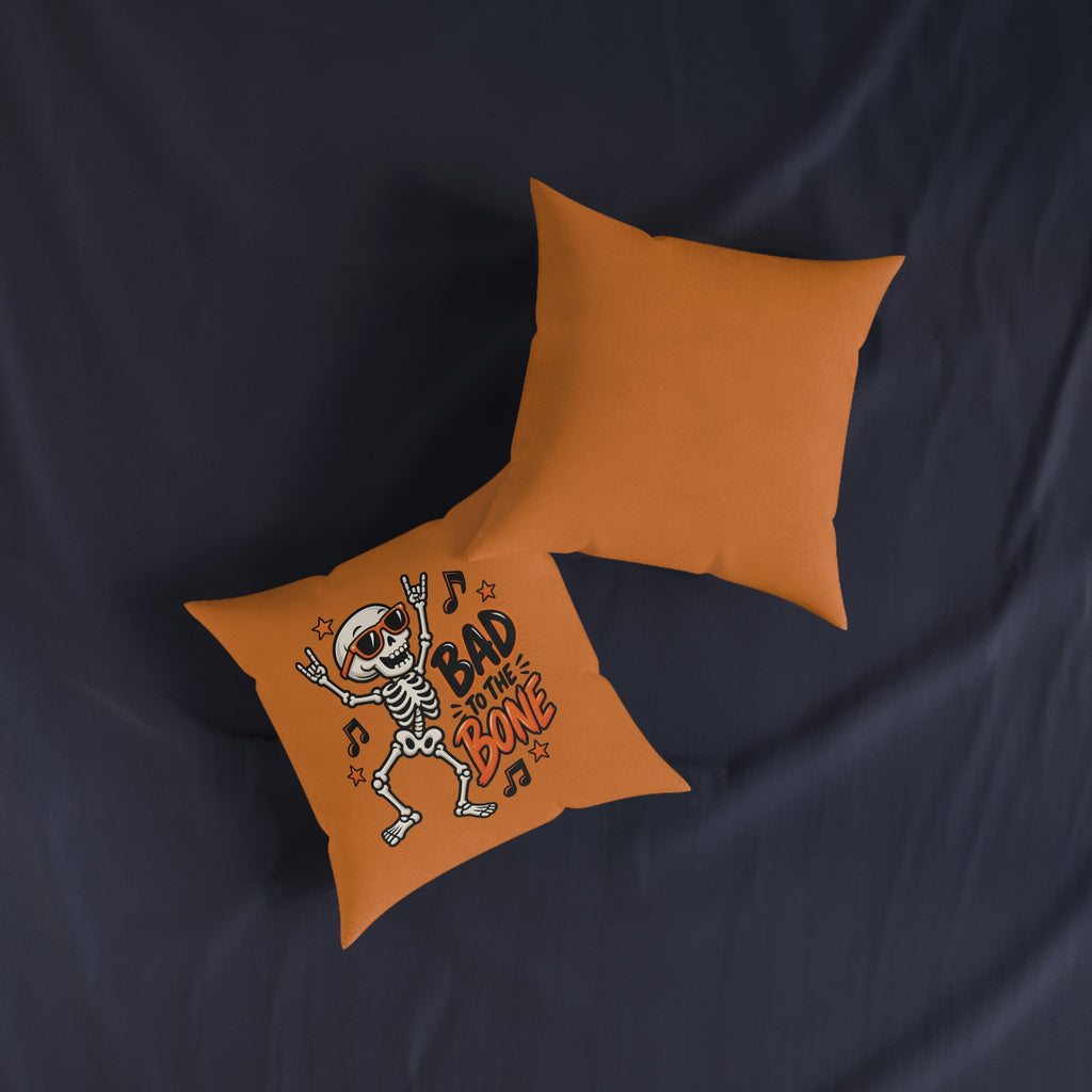 Square Cushion - Bad To The Bone - Halloween