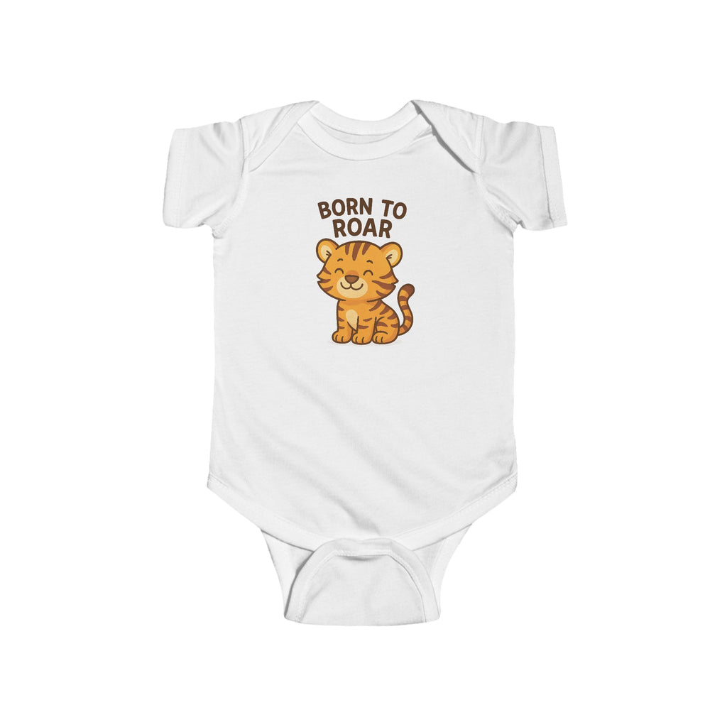 Babygrow - "Born to Roar" Cute Tiger Baby Onesie