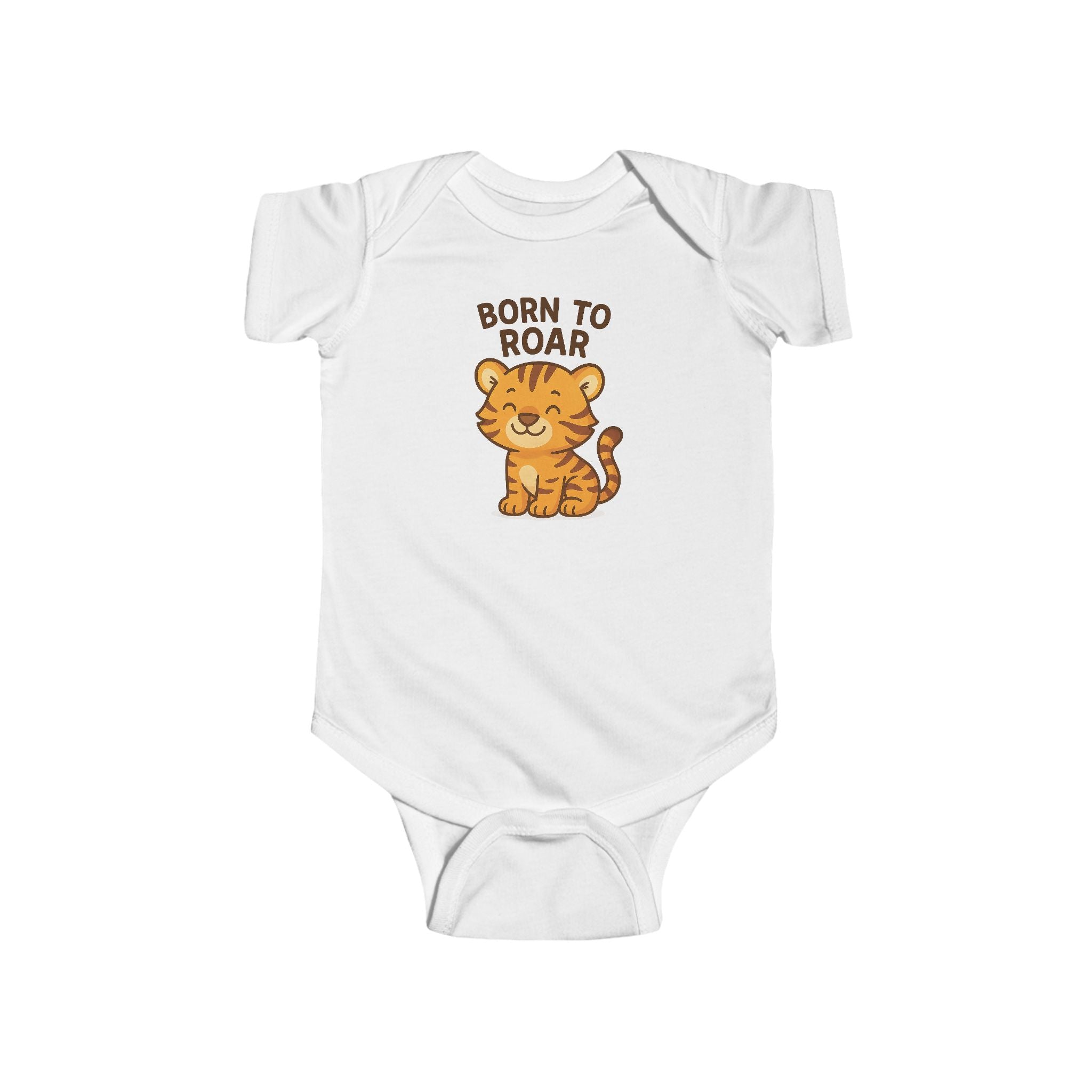 Babygrow - "Born to Roar" Cute Tiger Baby Onesie