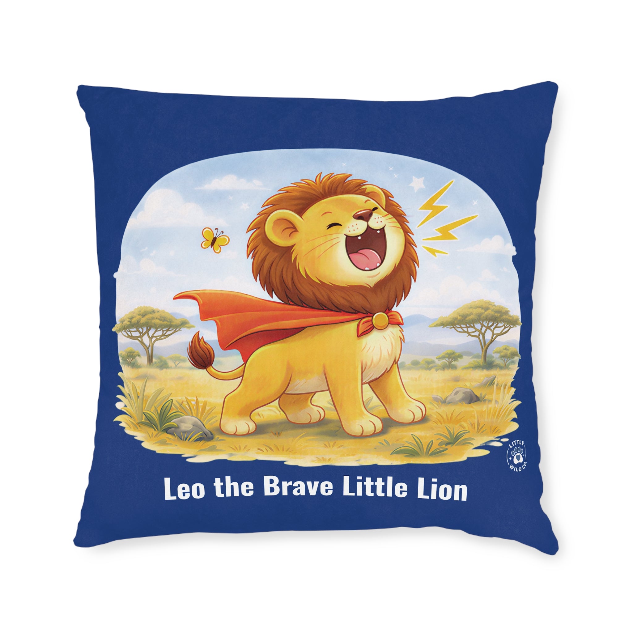 Cushion - Leo the Brave Little Lion - Little Wild Co.