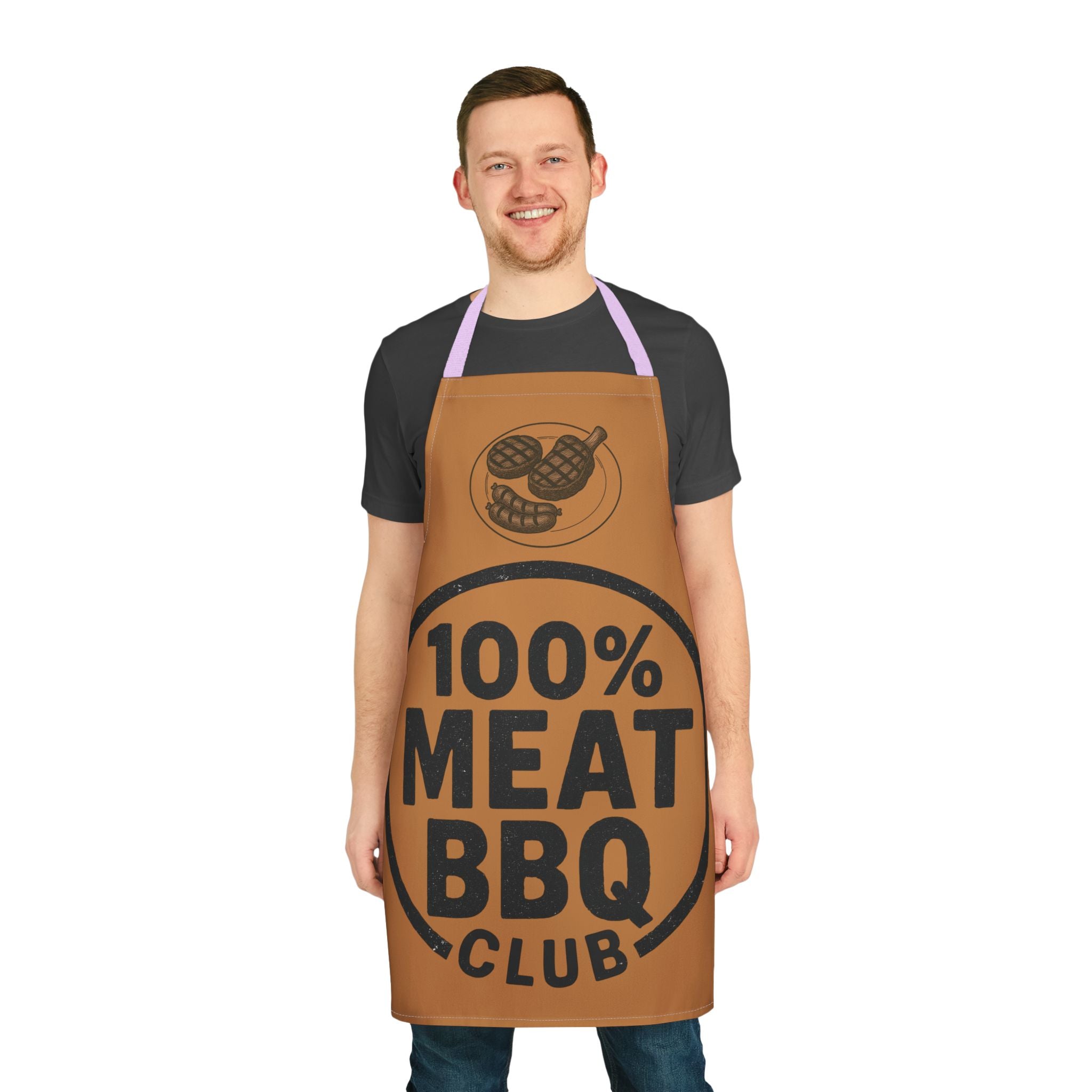 Kitchen Apron - 100% Meat BBQ Club Design
