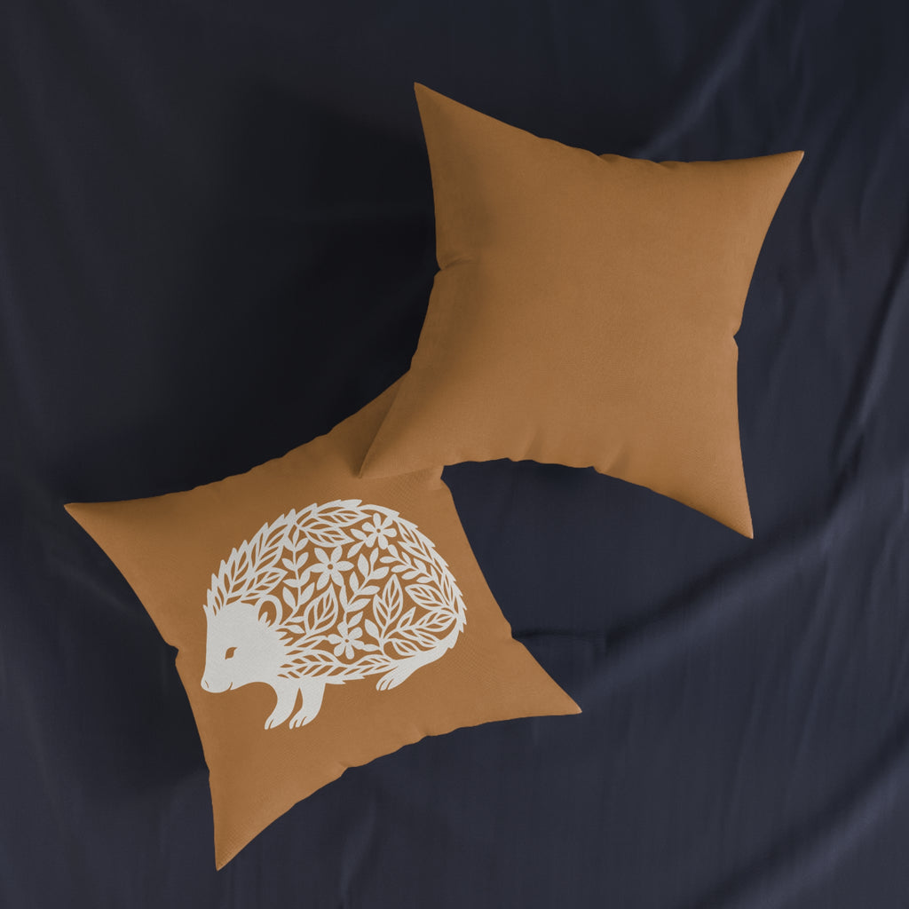 Square Cushion - Hedgehog - Nature Design