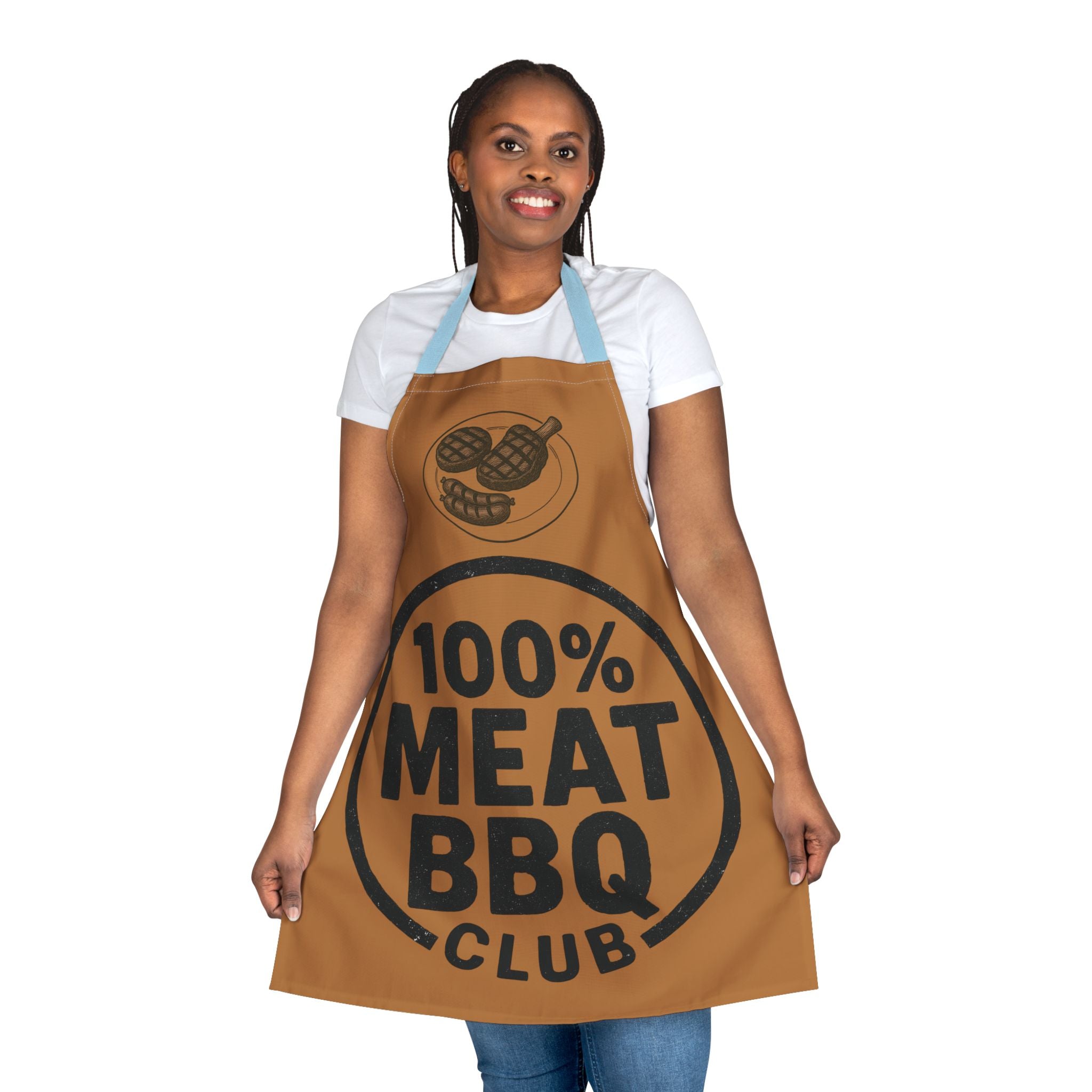 Kitchen Apron - 100% Meat BBQ Club Design