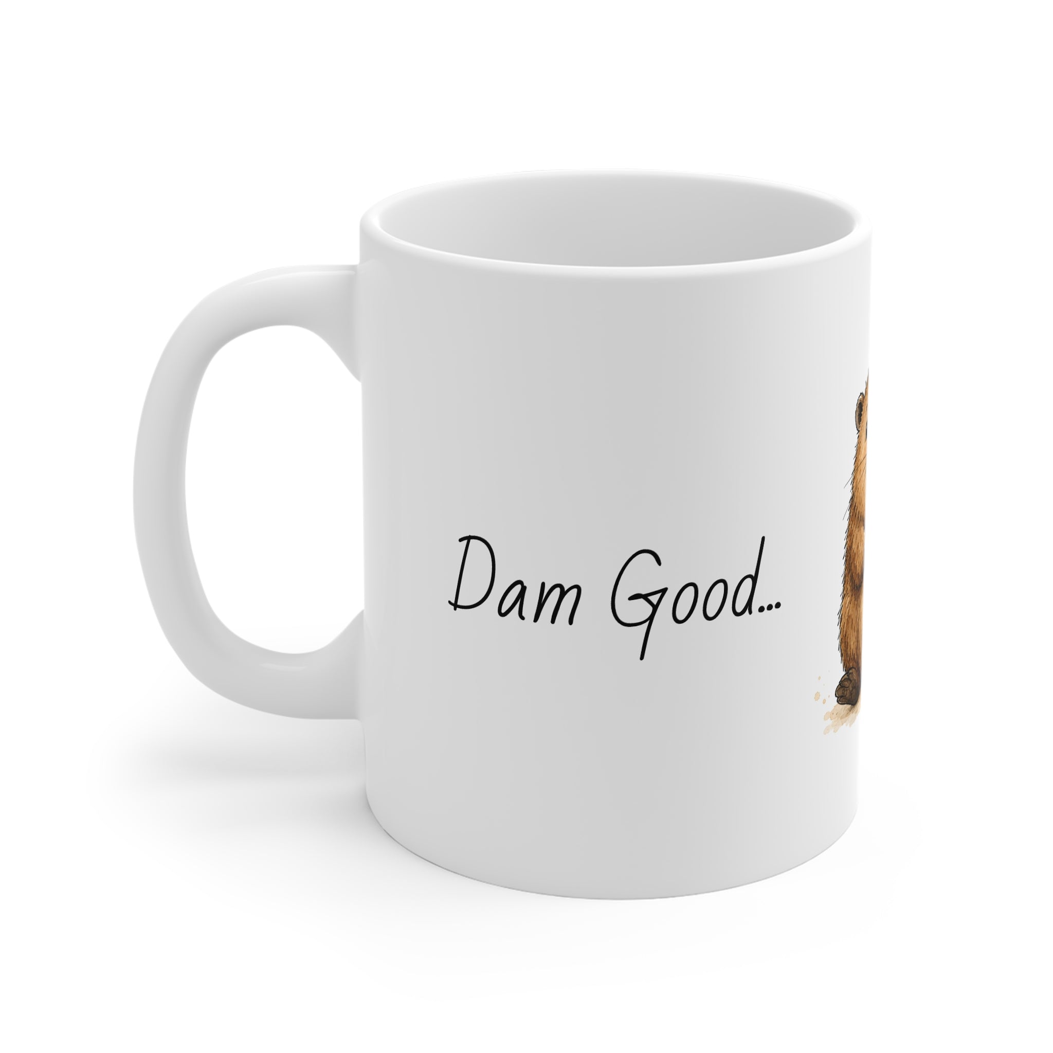 Ceramic Mug – Dam Good at Relaxing | Funny Beaver Mug | Animal Lover Gift