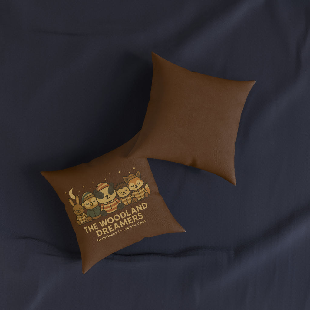 Square Cushion - Woodland Dreamers (Dusk Brown)