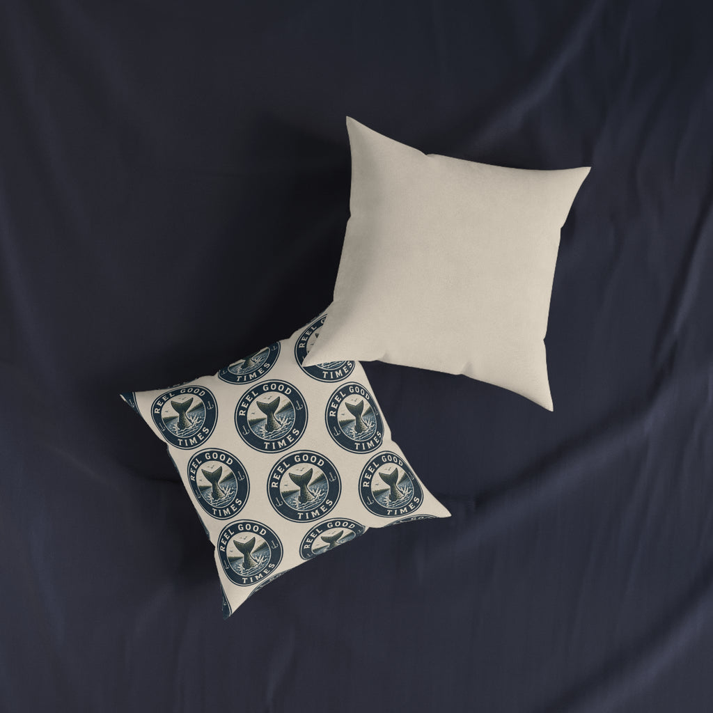 Square Cushion – Reel Good Times | Fishing & Angling Cushion