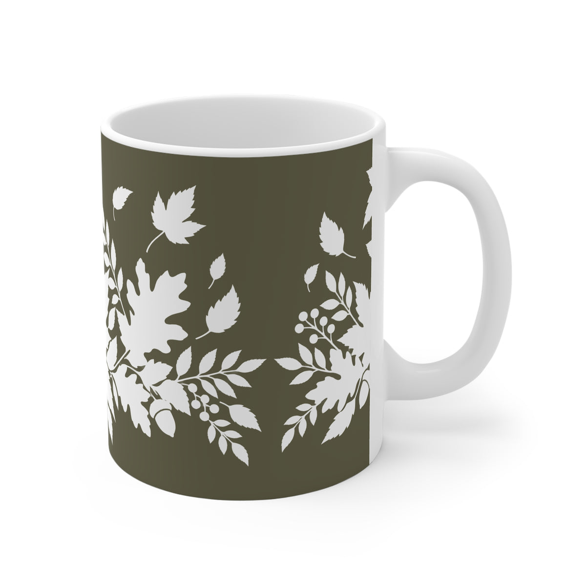 Ceramic Mug - Autumn Mug - Green