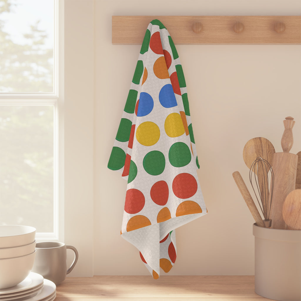 Tea Towel Microfiber - Vibrant Dots Pattern