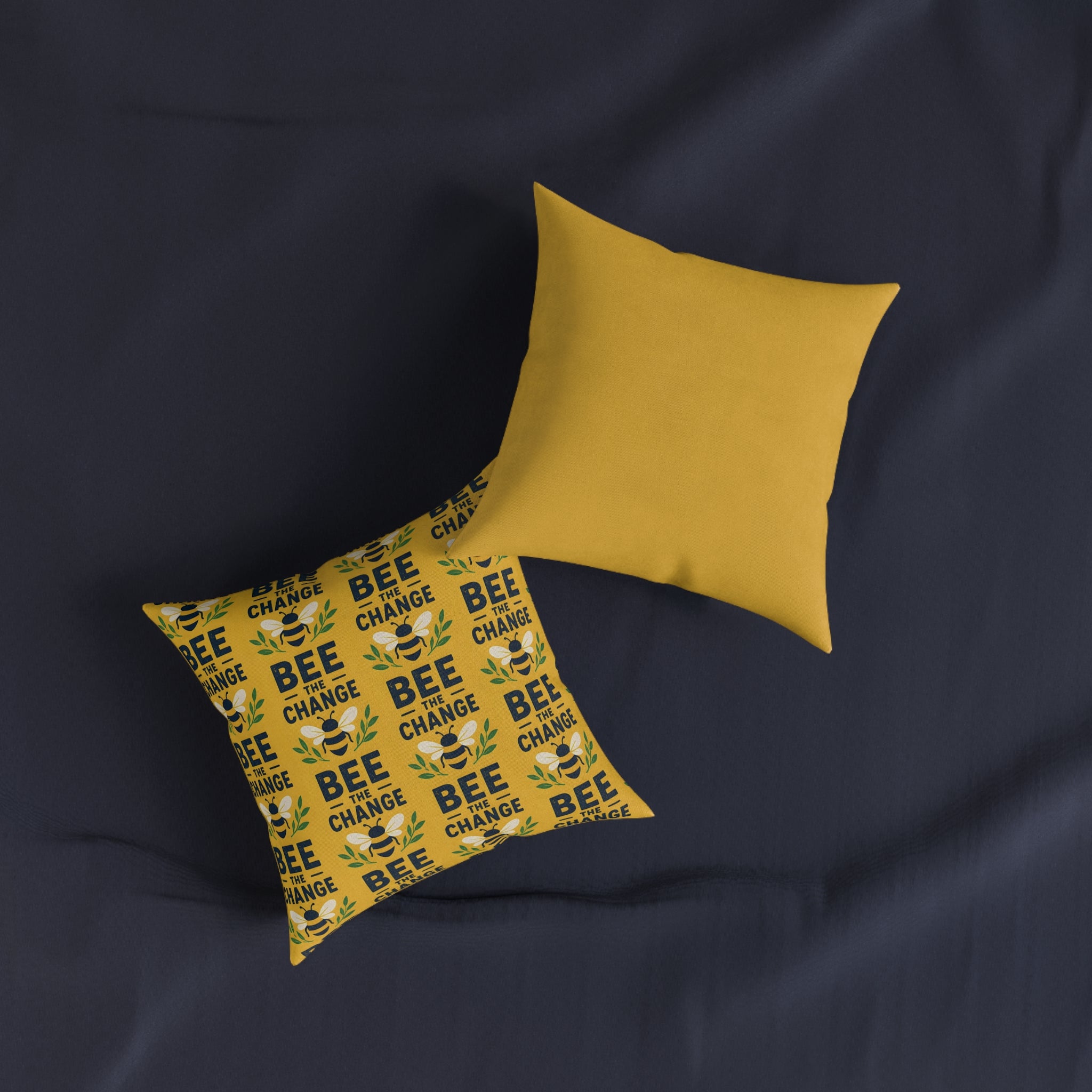 Square Cushion – Bee the Change | Bee Lover & Nature Cushion