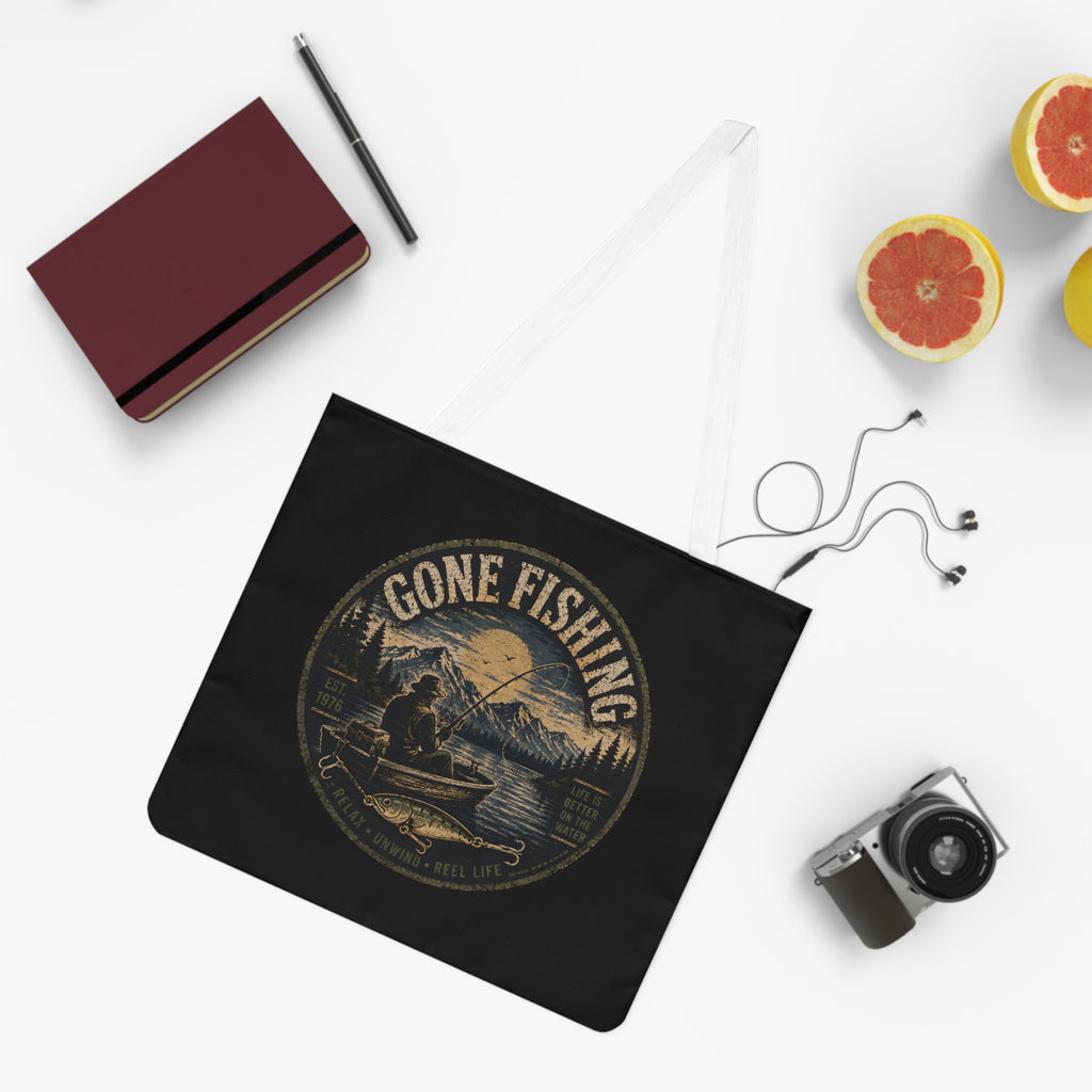 Large Tote Bag – Gone Fishing