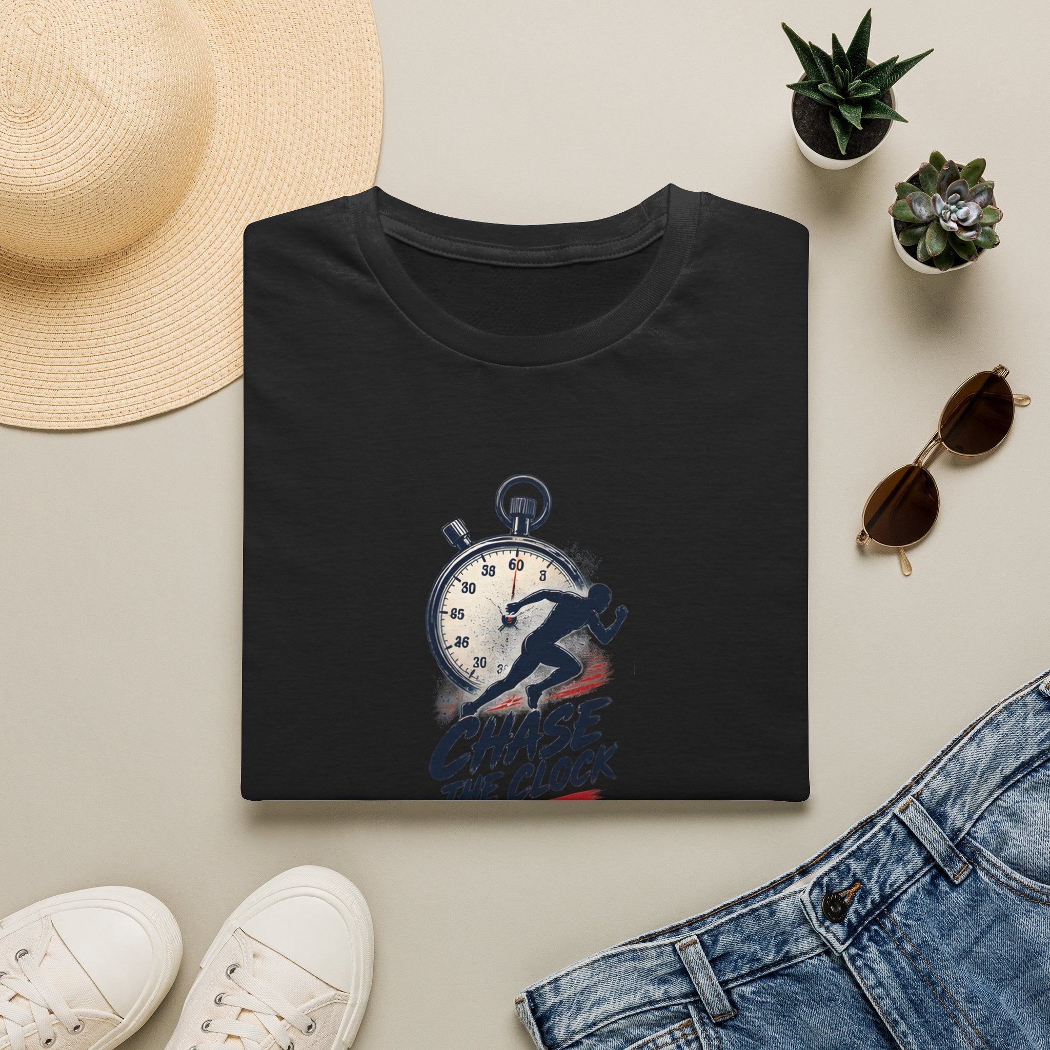 Unisex T-Shirt – Chase the Clock | Running & Athletics Tee