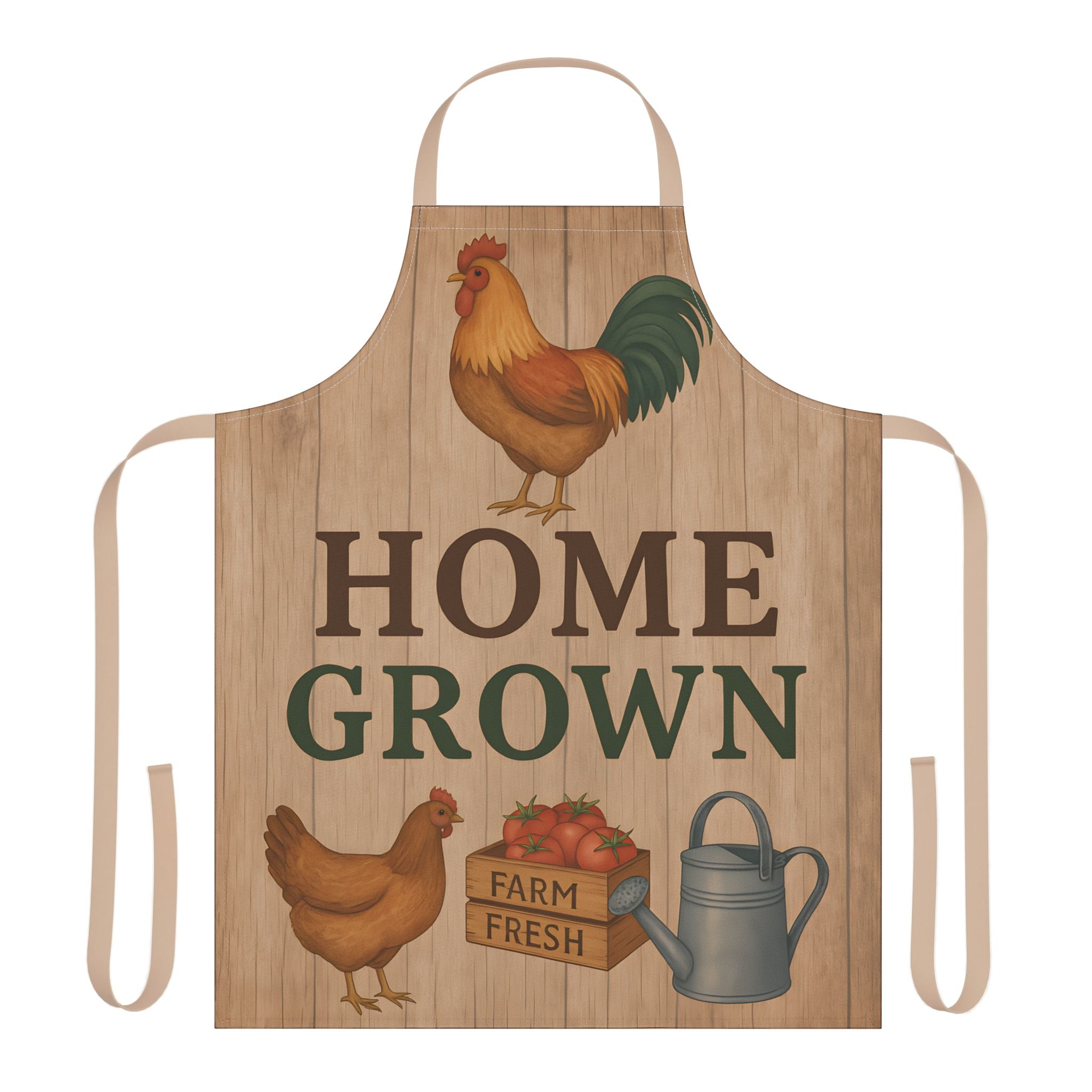 Kitchen Apron - Home Grown Farm Fresh Design