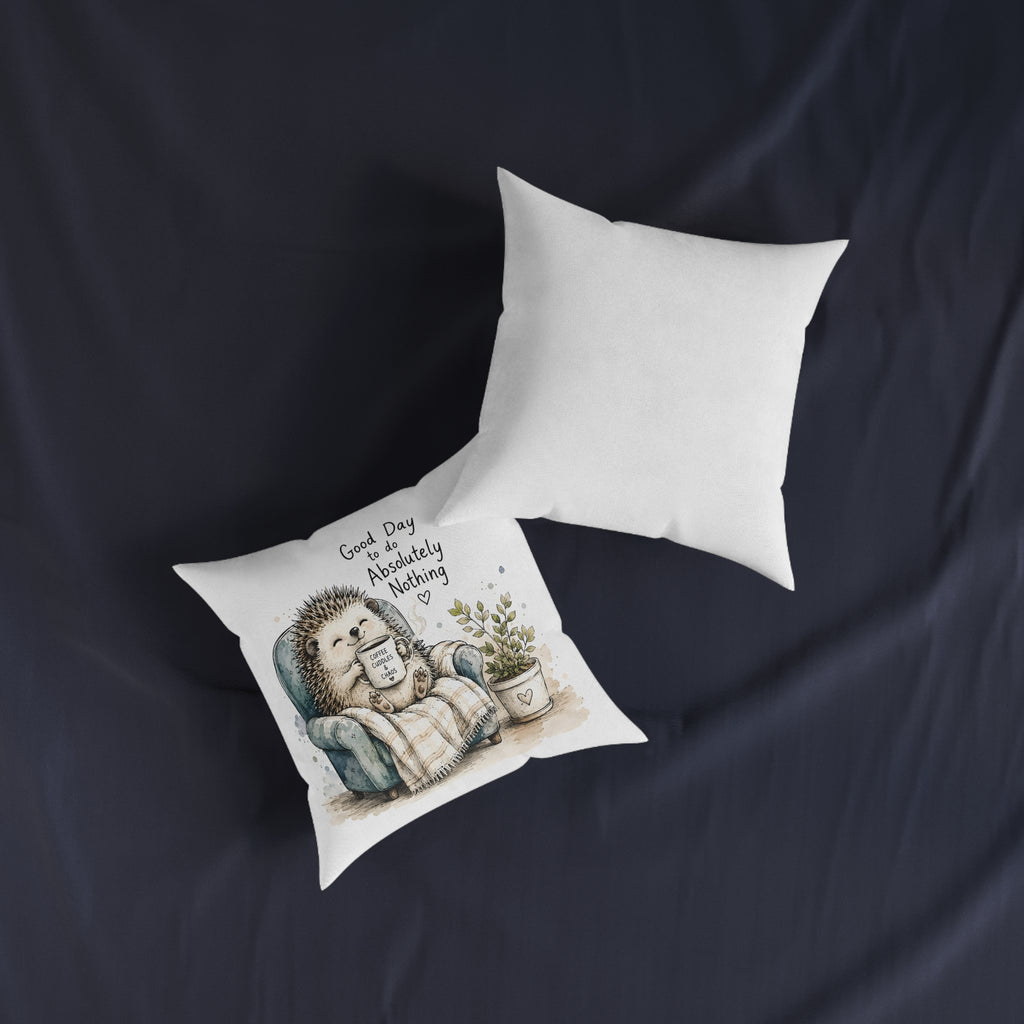 Square Cushion – Good Day to Do Absolutely Nothing | Funny Relaxing Cushion