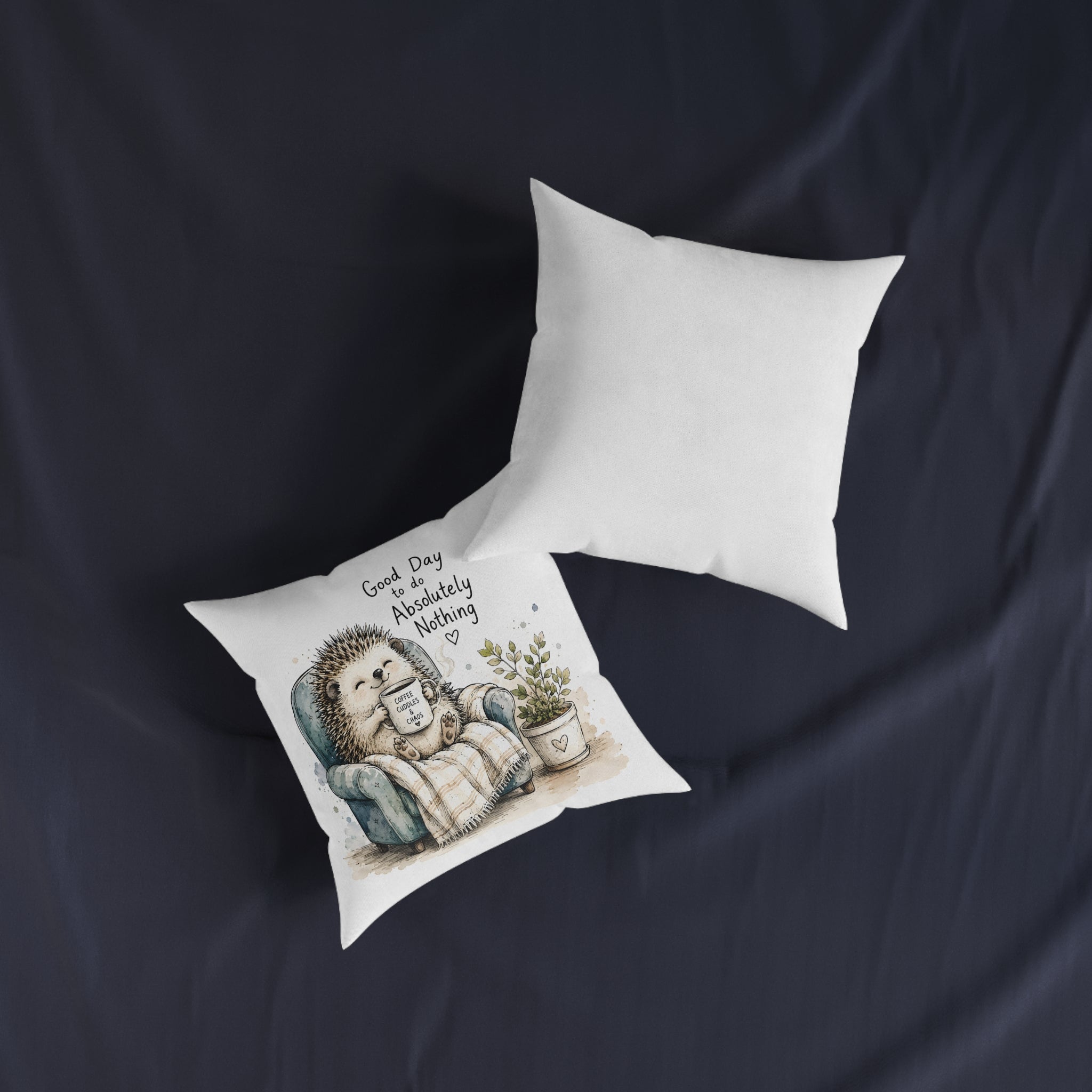 Square Cushion – Good Day to Do Absolutely Nothing | Funny Relaxing Cushion