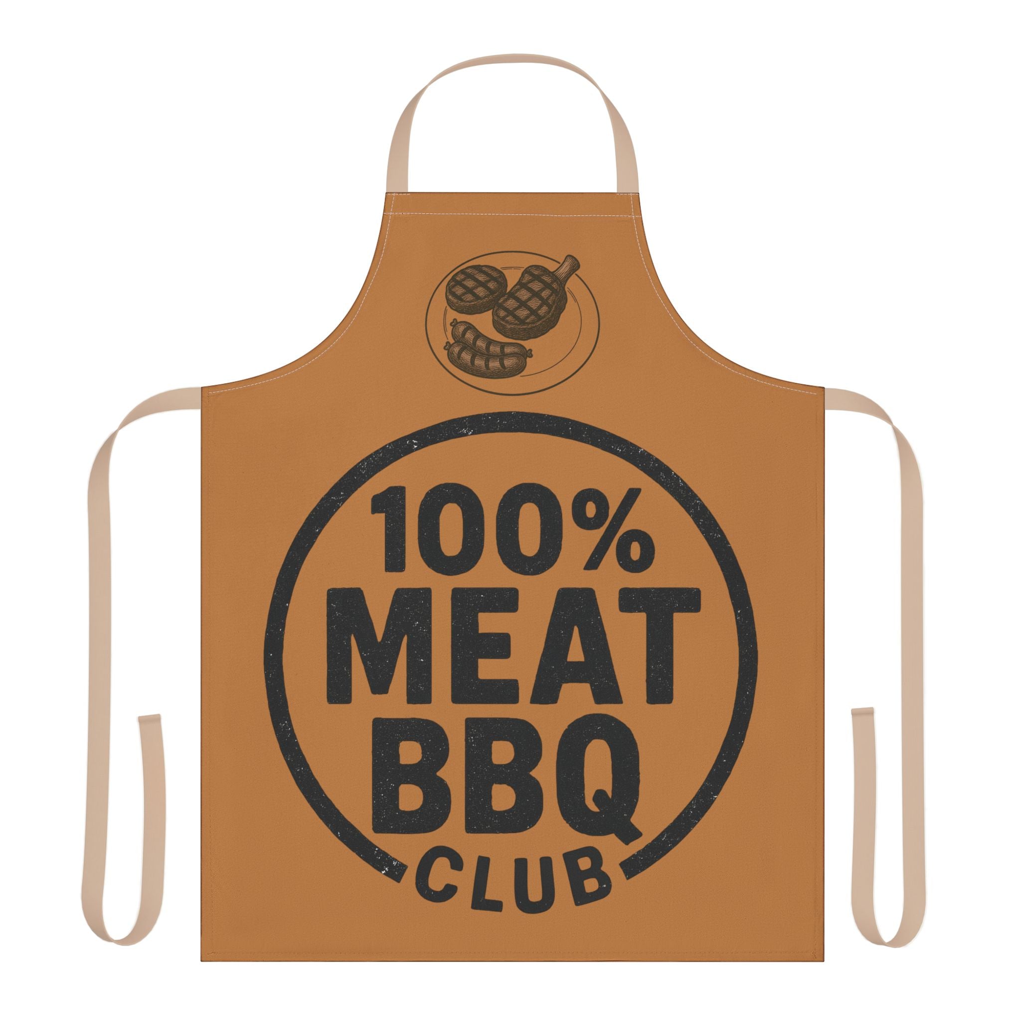 Kitchen Apron - 100% Meat BBQ Club Design