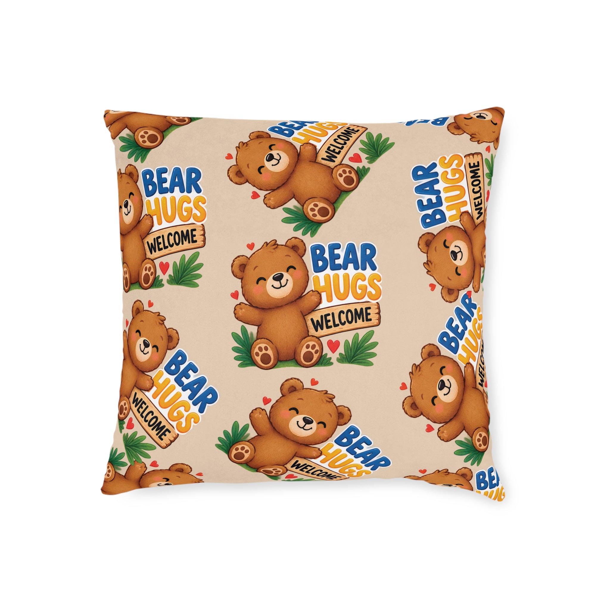 Square Cushion - Bear Hugs Welcome