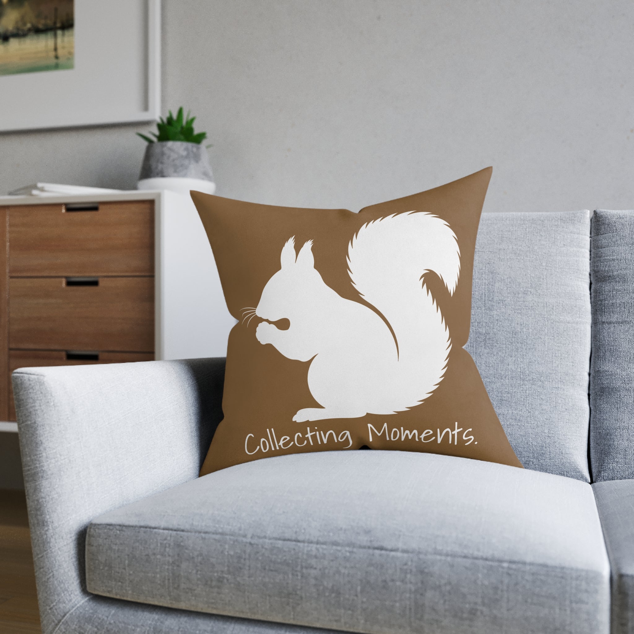 Square Cushion - Collecting Moments