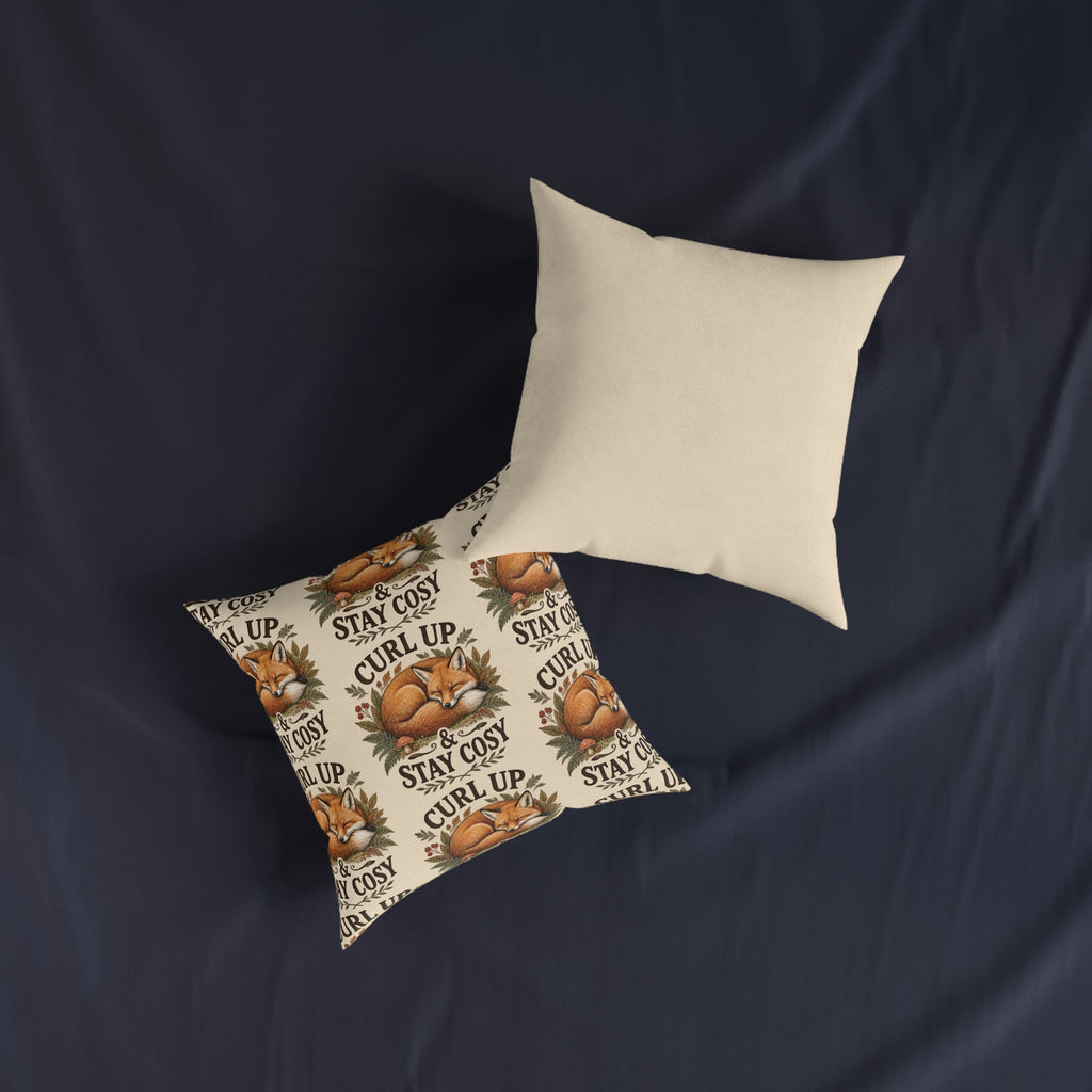 Square Cushion – Curl Up & Stay Cosy | Cosy Home Cushion