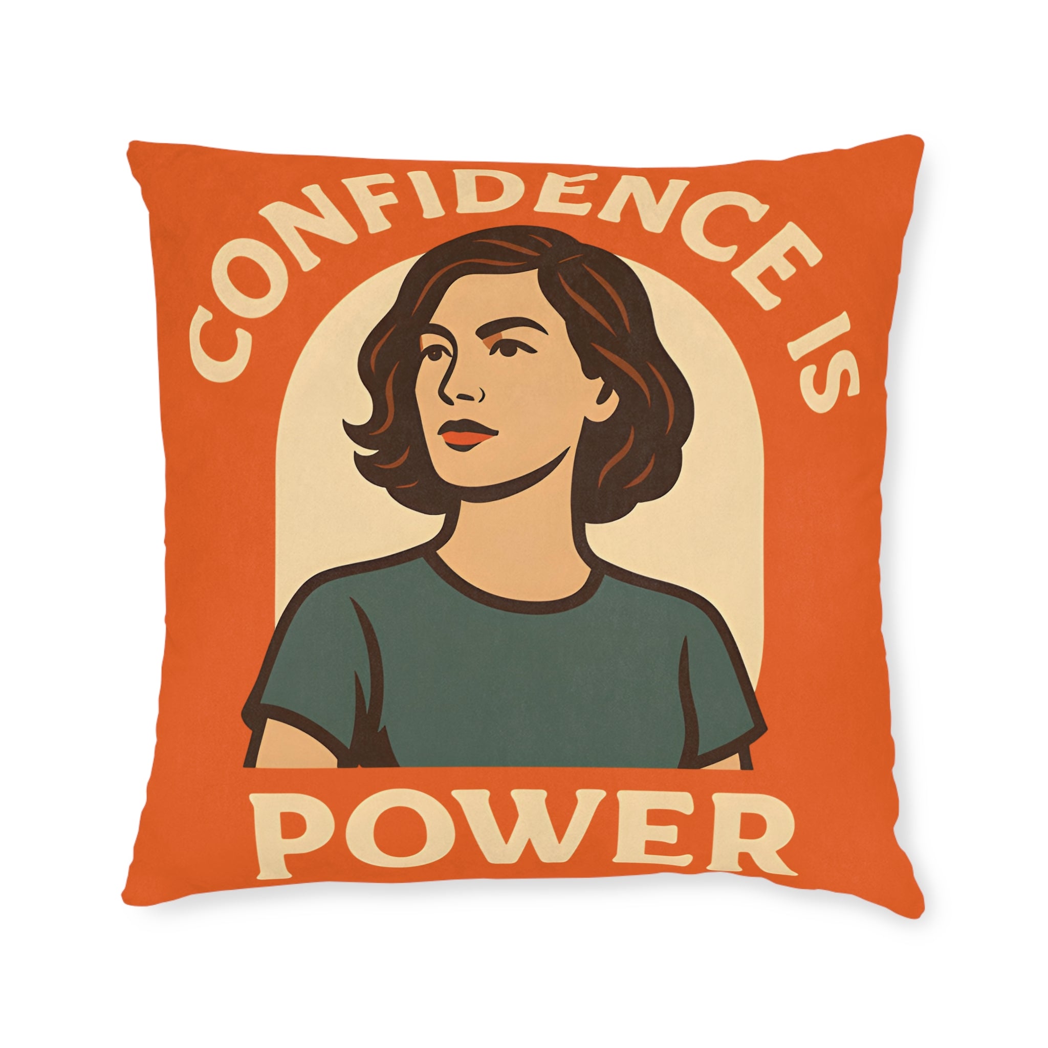 Square Cushion - Confidence is Power Design