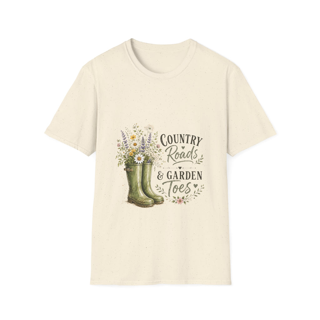 Unisex T-Shirt - Country Roads and Garden Toes | Country Lifestyle Tee
