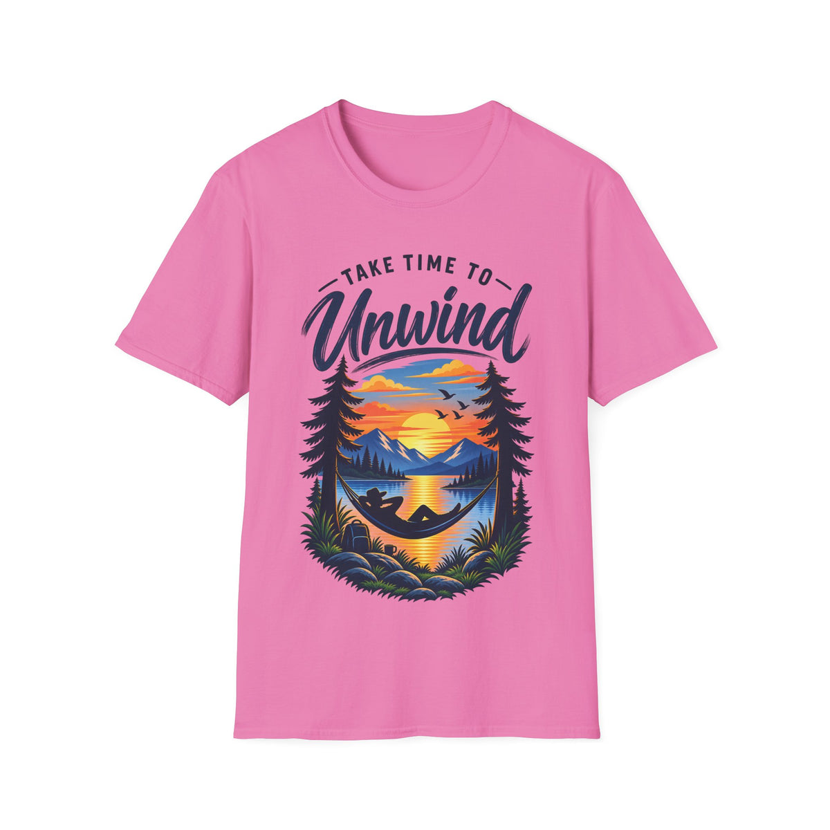 Unisex T-Shirt – Take Time to Unwind | Relaxed Lifestyle T-Shirt