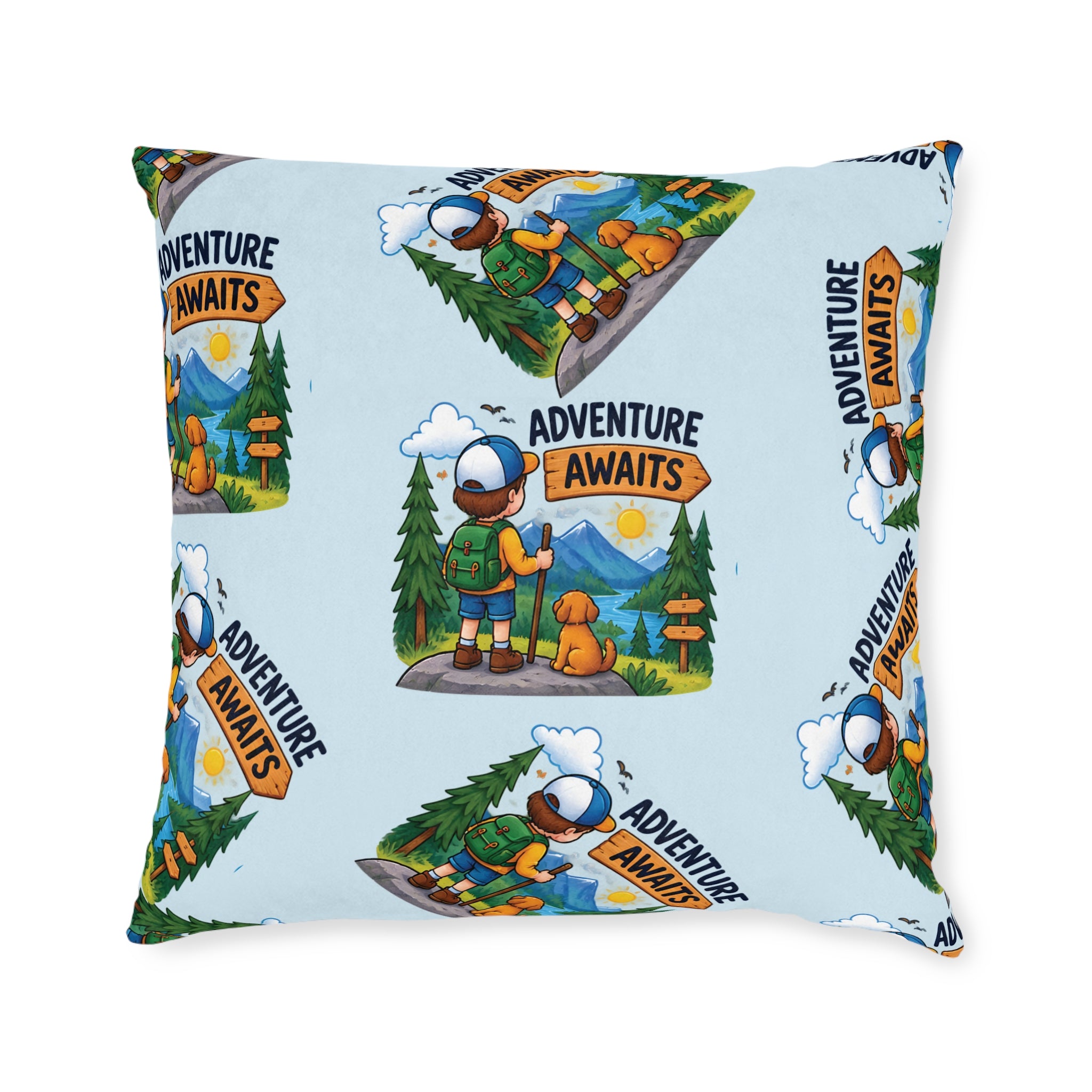 Square Cushion - Adventure Awaits