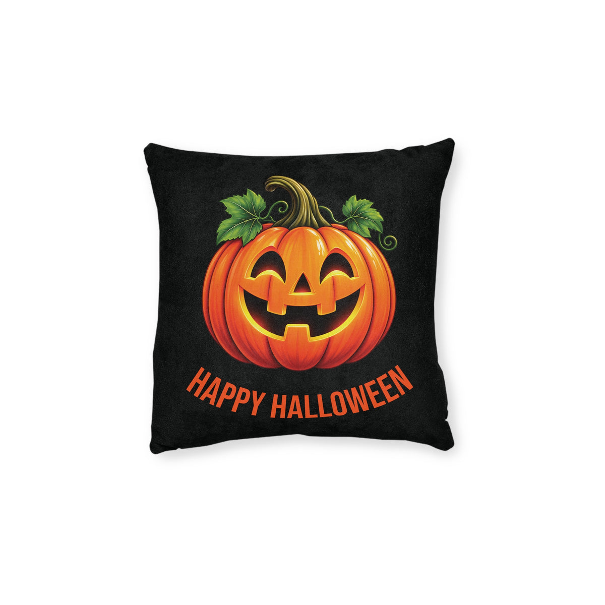 Square Cushion - Happy Halloween - Pumpkin