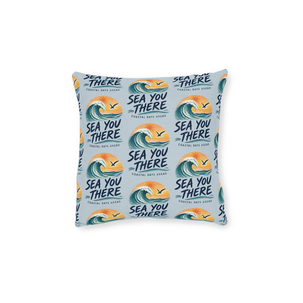 Square Cushion – Sea You There | Coastal & Seaside Cushion