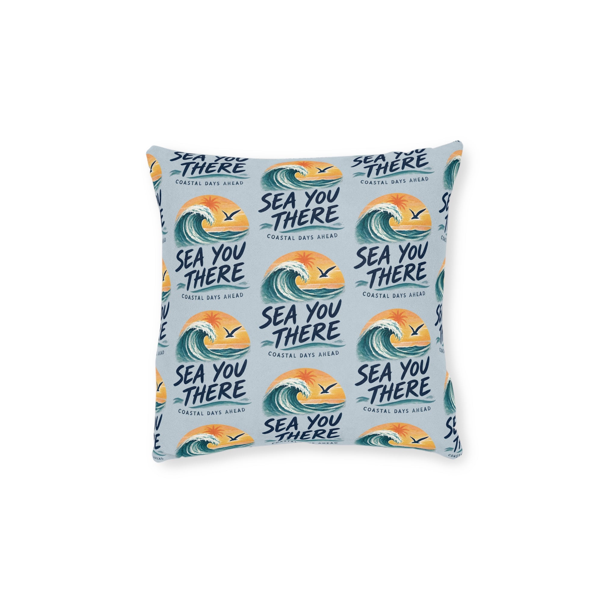 Square Cushion – Sea You There | Coastal & Seaside Cushion
