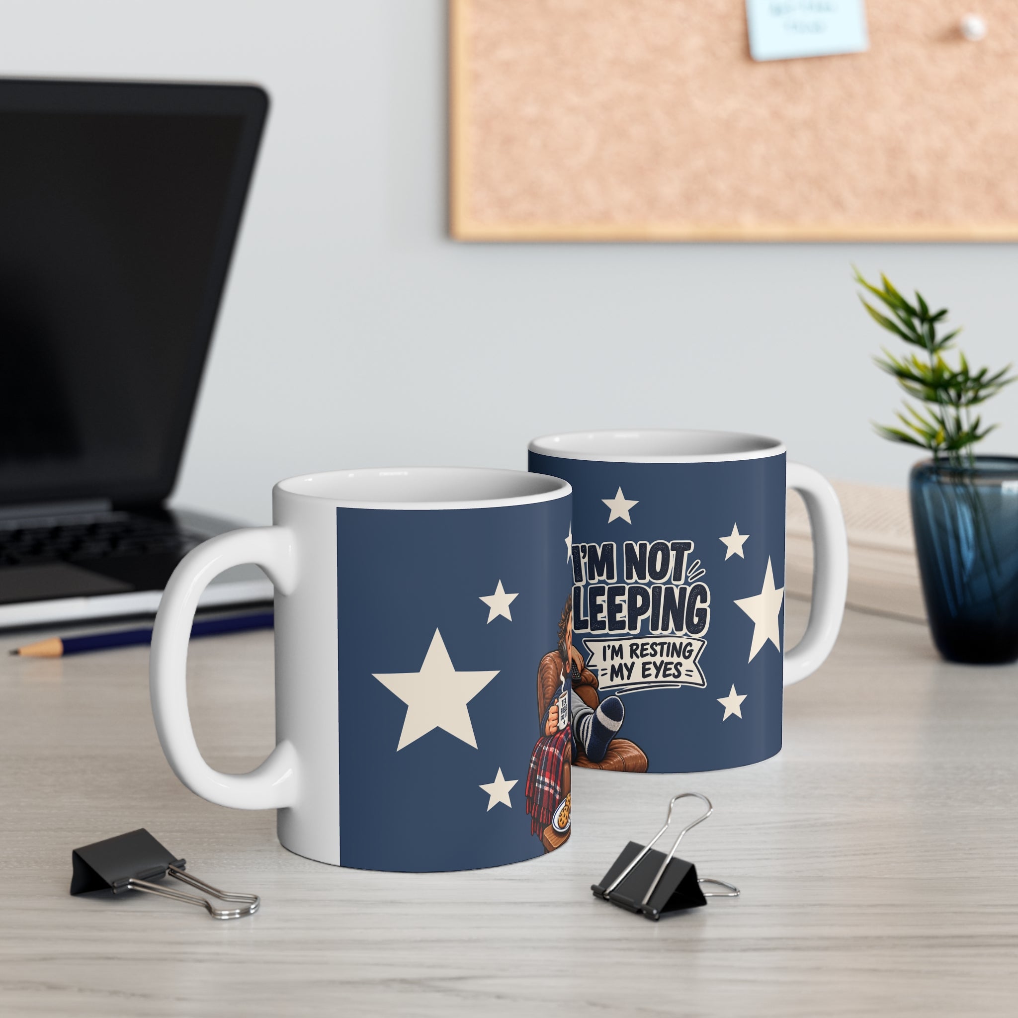 Dad Ceramic Mug - I'm Not Sleeping. I'm Resting My Eyes.