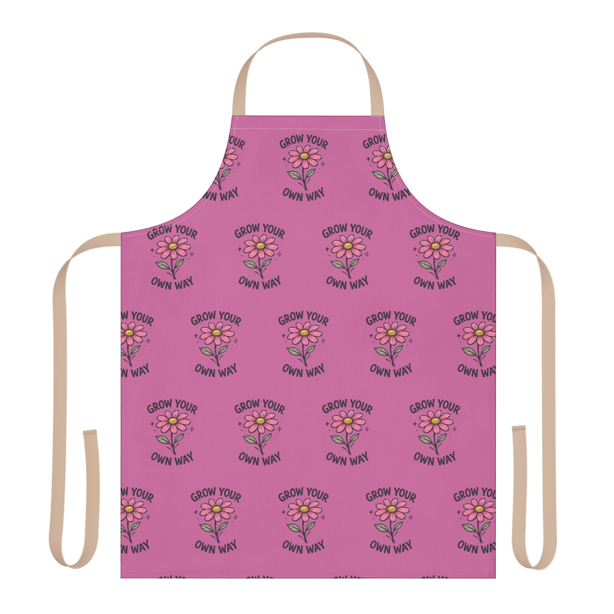 Kitchen Apron - Grow Your Own Way - Motivational Design