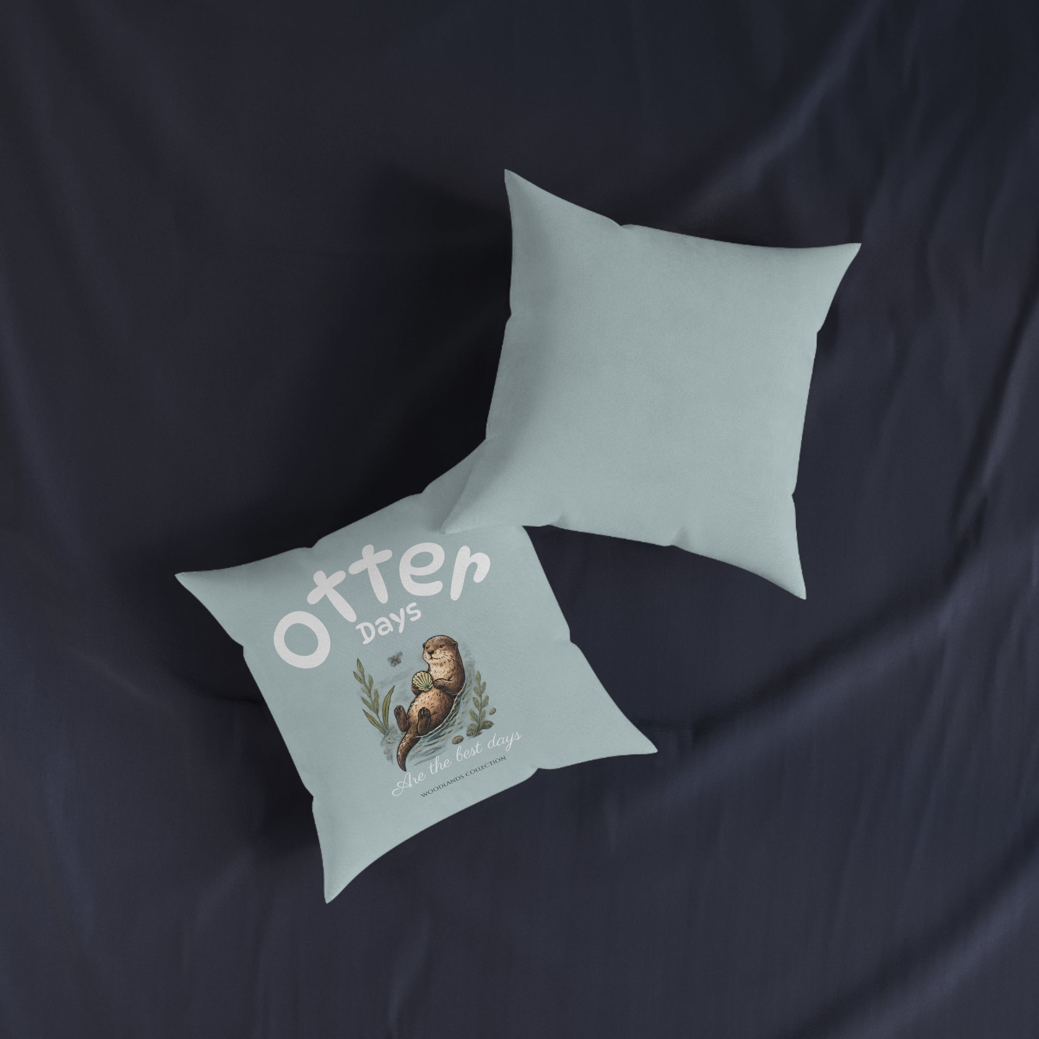 Square Cushion - Otter Days are the Best Days